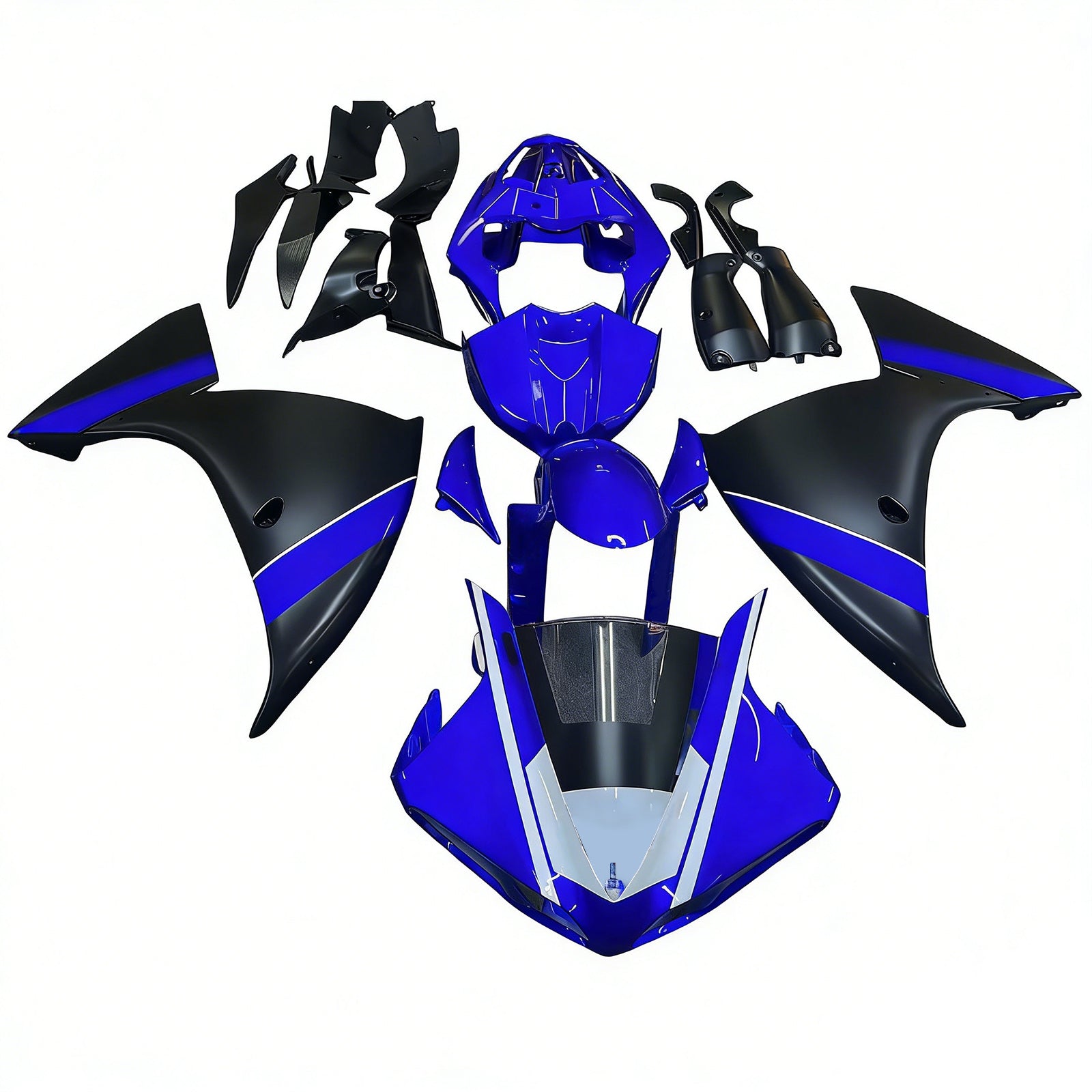 Amotopart Yamaha 2009-2011 YZF 1000 R1 Blue Fairing Kit