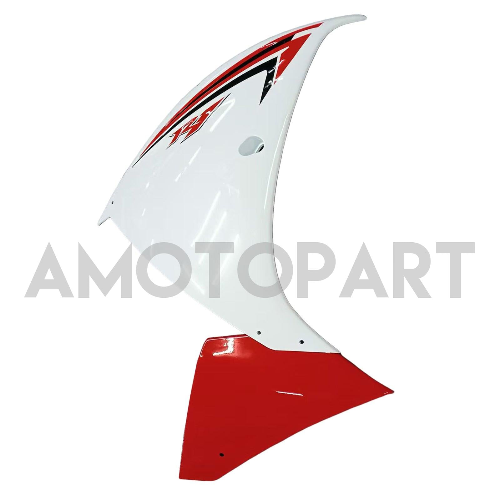 Amotopart Yamaha YZF 1000 R1 2009-2011 Weiß&Rotes Verkleidungsset