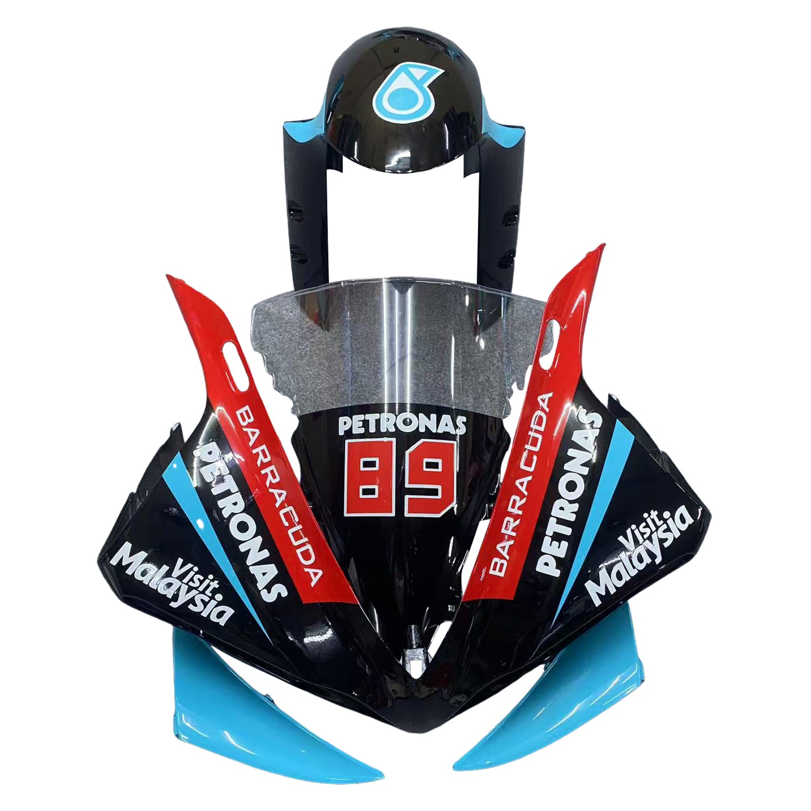 Amotopart Yamaha YZF 1000 R1 2009-2011 Petronas Blue Fairing Kit