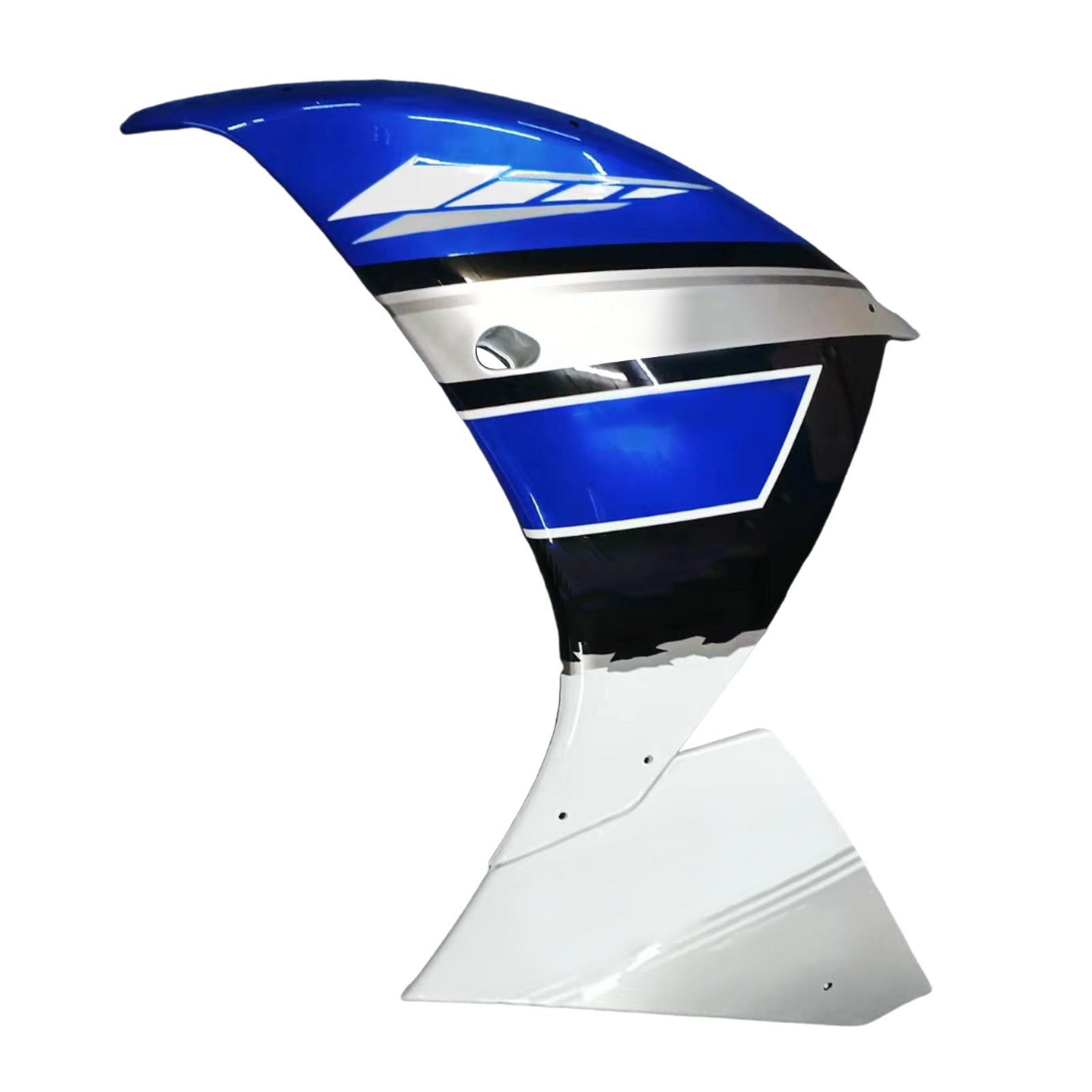 Amotopart 2009-2011 Yamaha YZF 1000 R1 Bleu&Kit de carénage blanc avec logo