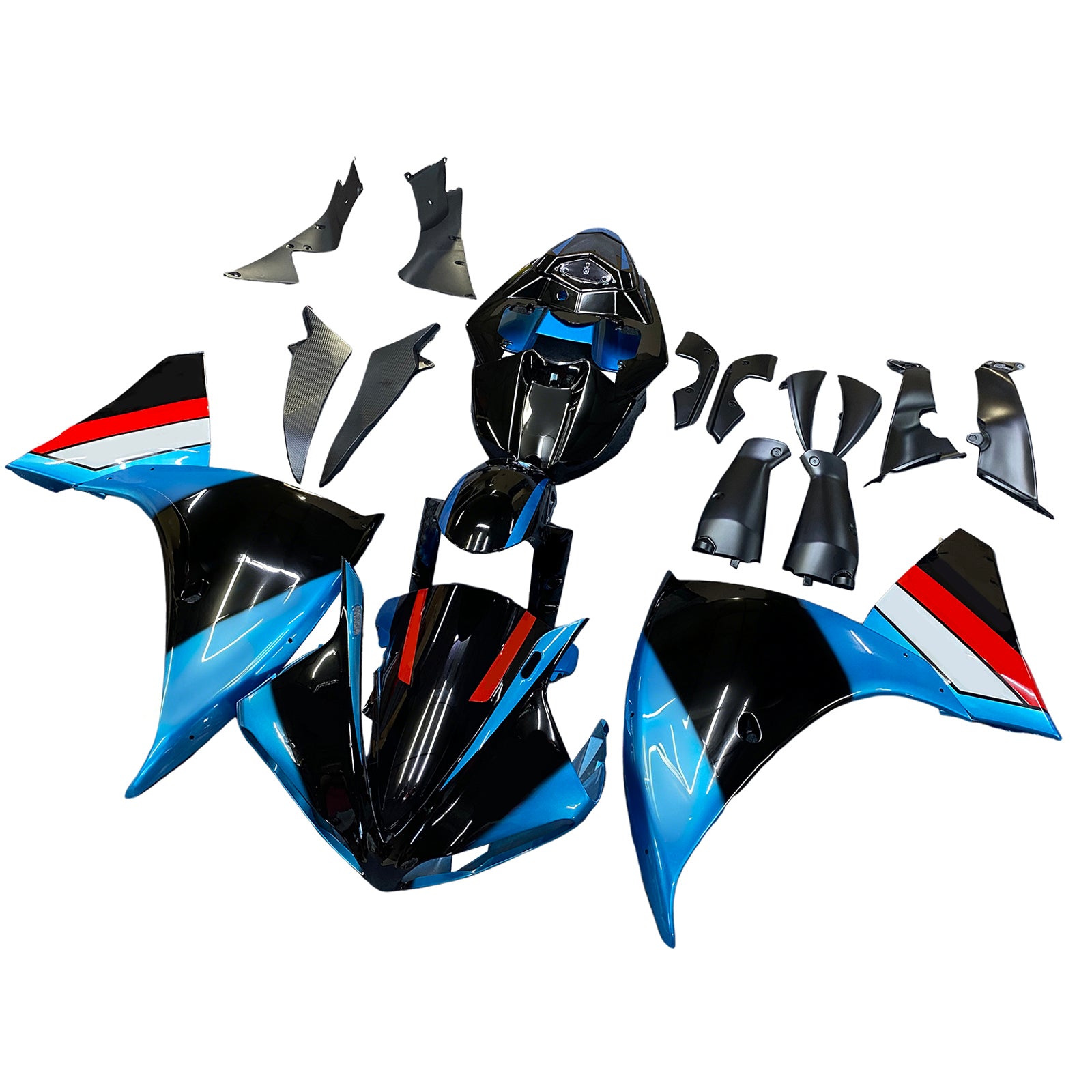 Amotopart 2009-2011 Yamaha YZF 1000 R1 Blue Black Red Fairing Kit