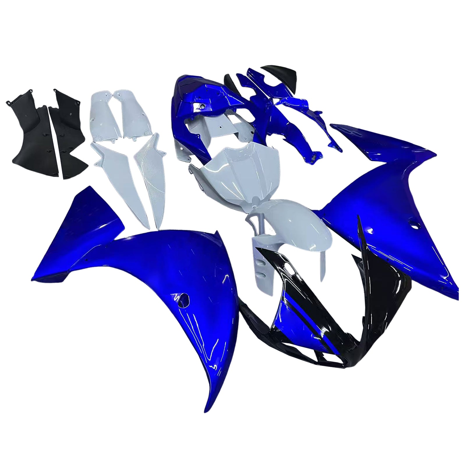 Amotopart 2009-2011 Yamaha YZF 1000 R1 Gloss Black&Blue Fairing Kit