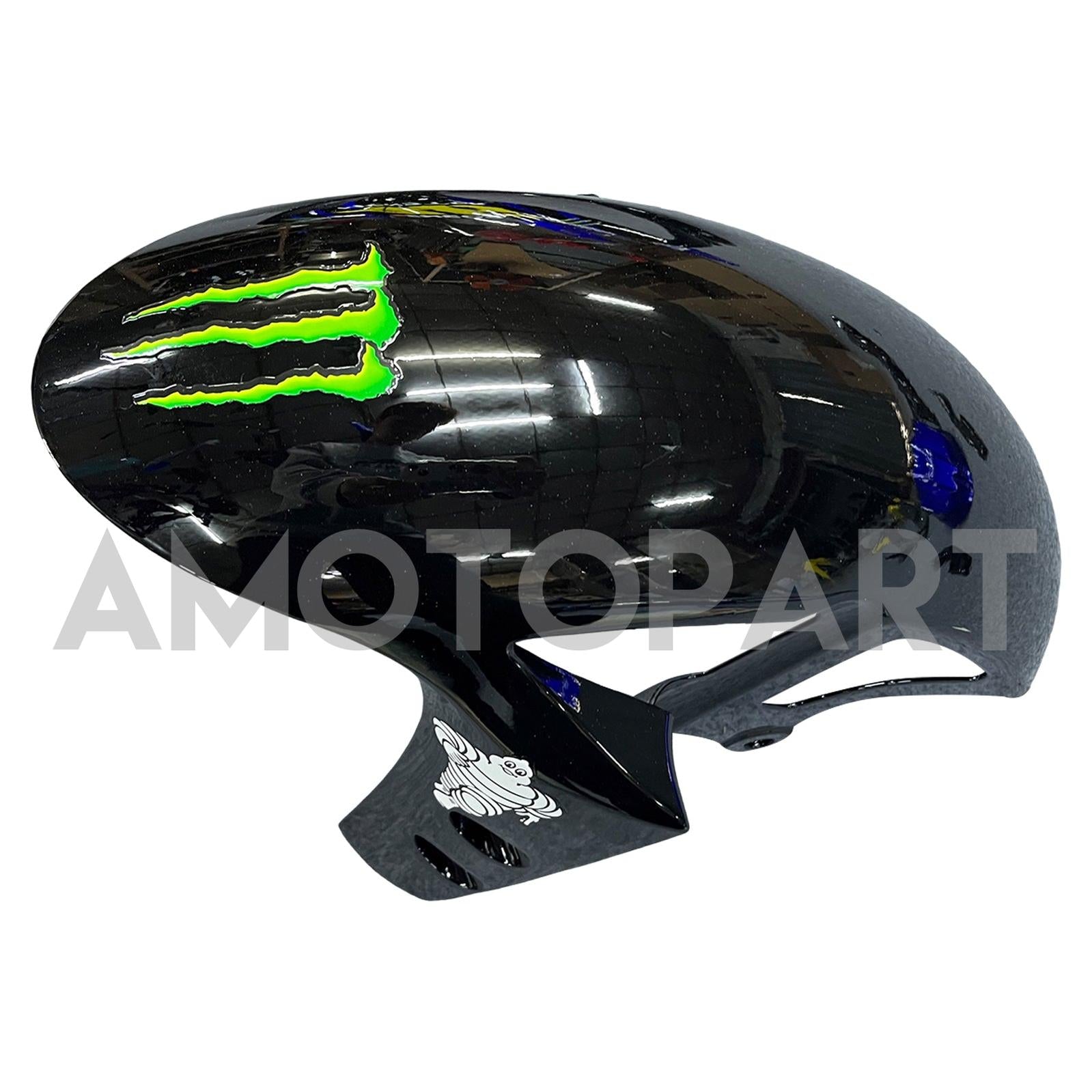 Amotopart 2009-2011 Yamaha YZF 1000 R1 Black&Blue with Monster Logo Fairing Kit