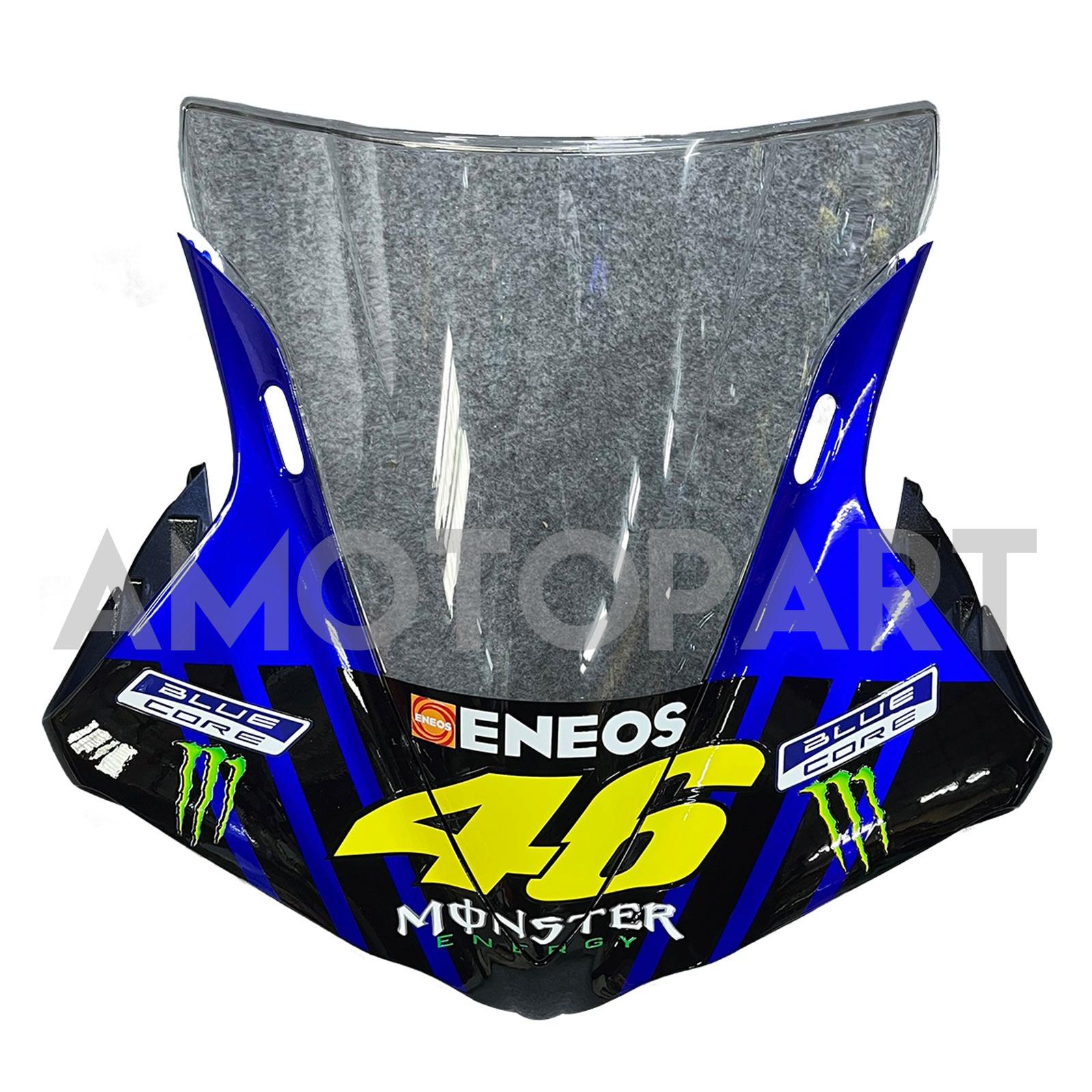 Amotopart 2009-2011 Yamaha YZF 1000 R1 Black&Blue with Monster Logo Fairing Kit