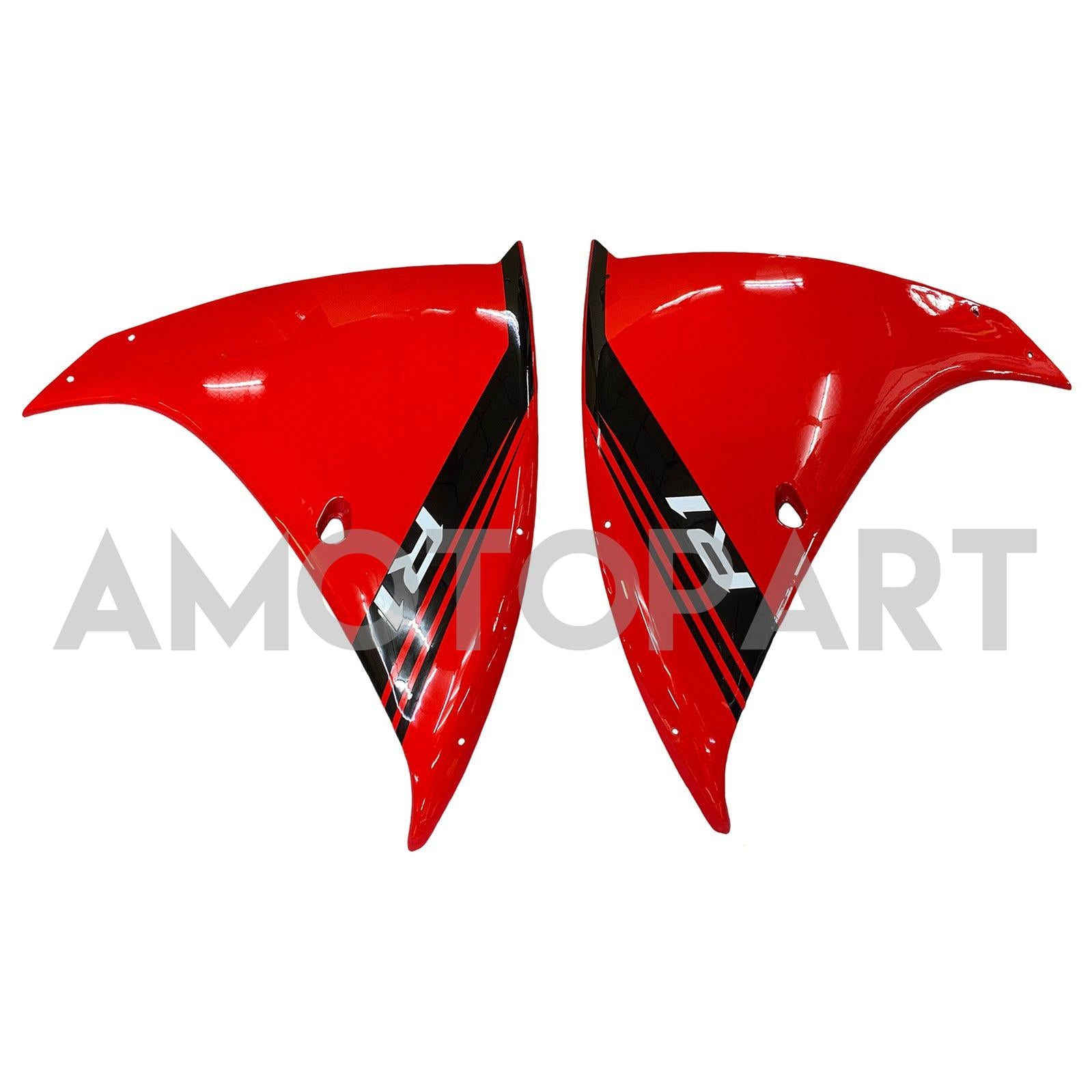 Amotopart 2012–2014 Yamaha R1 Verkleidung, Rot&Schwarzes Kit