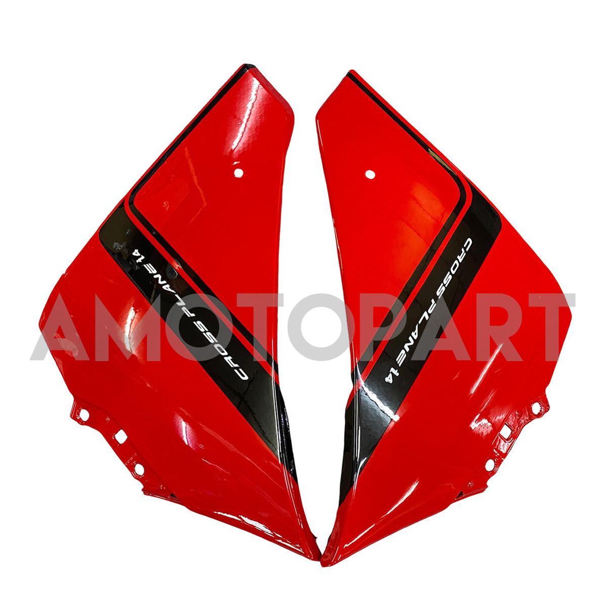 Amotopart 2012–2014 Yamaha R1 Verkleidung, Rot&Schwarzes Kit