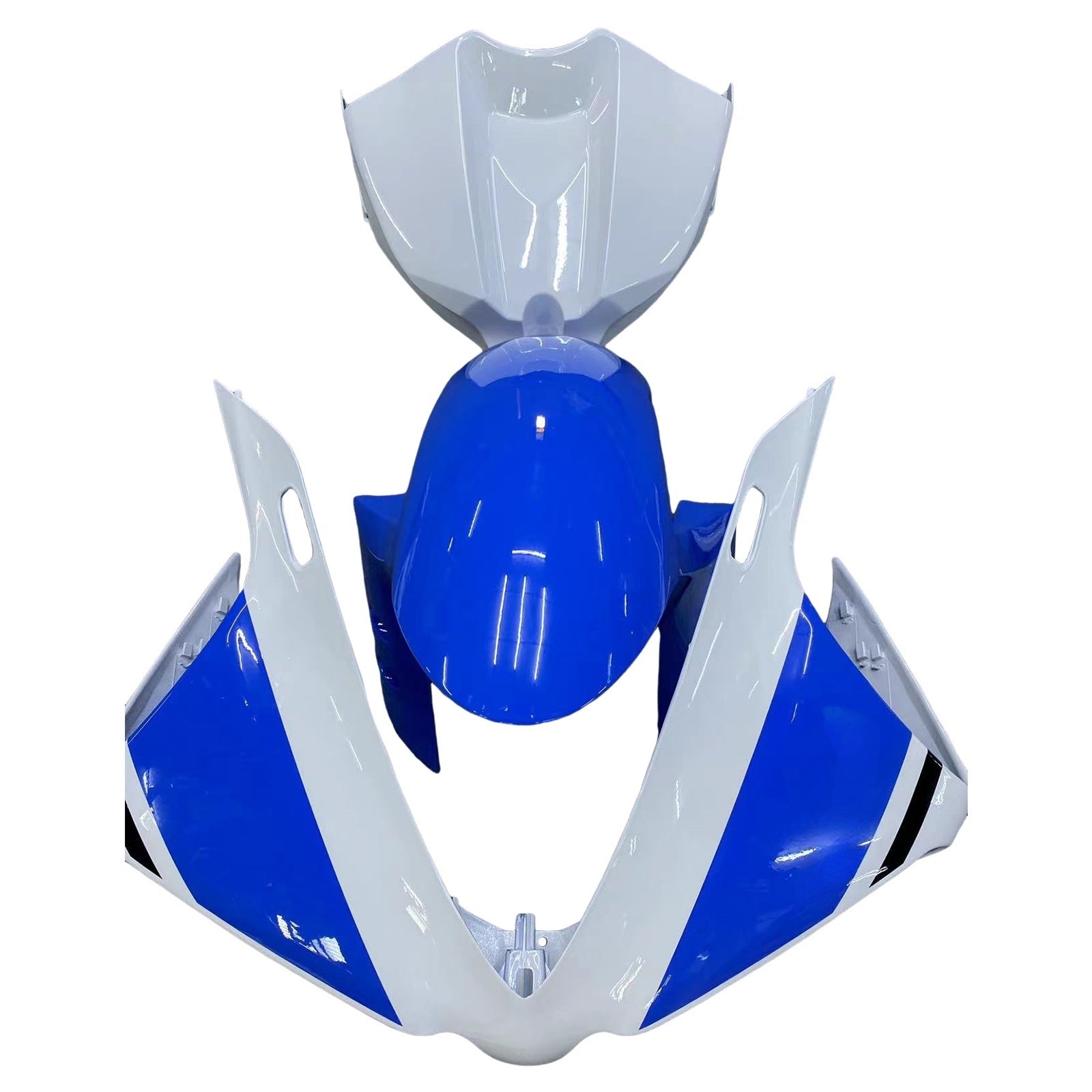 Amotopart 2012-2014 Yamaha R1 Fairing Blue&White Style4 Kit
