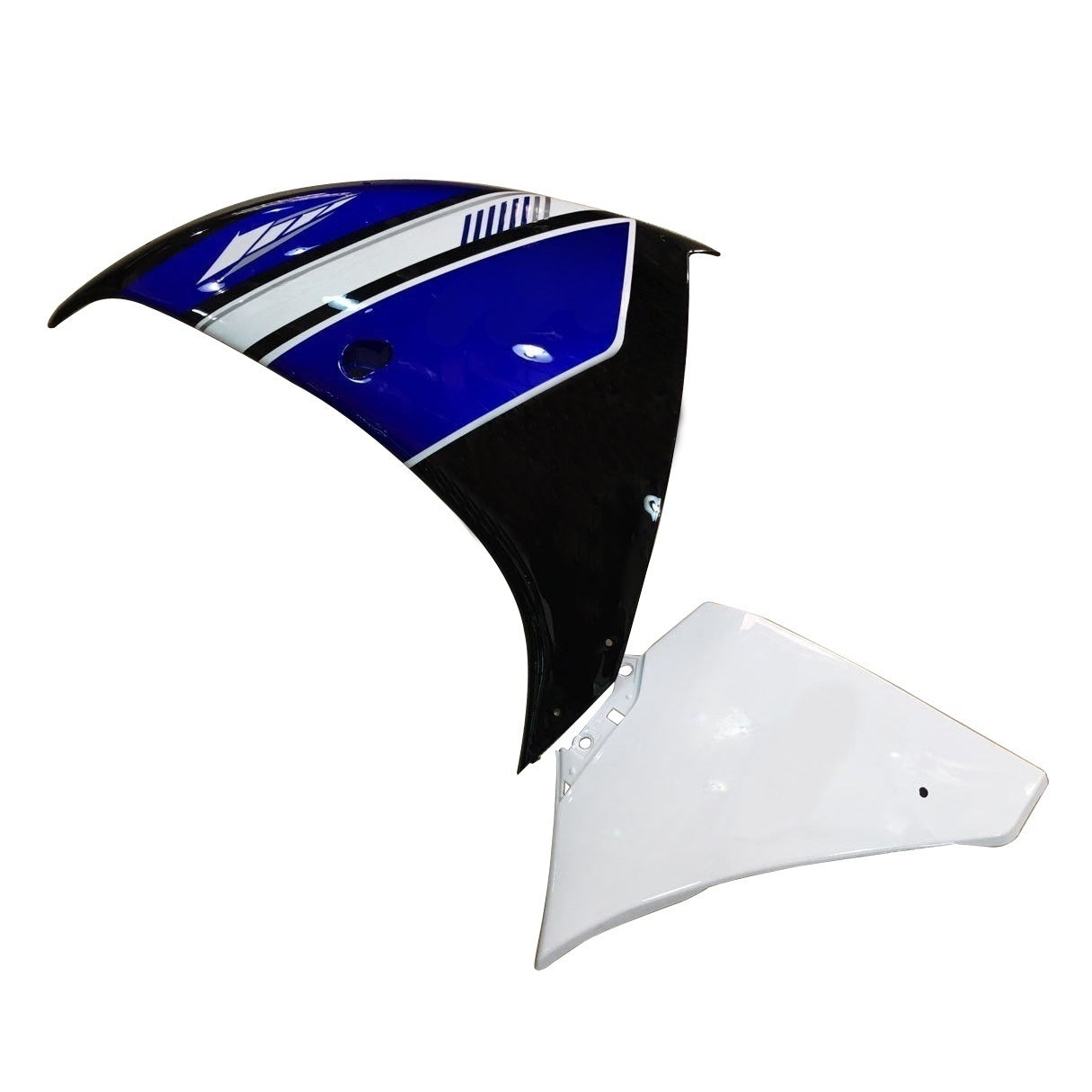 Amotopart 2012-2014 Yamaha R1 Kit de carenado azul y blanco Style5