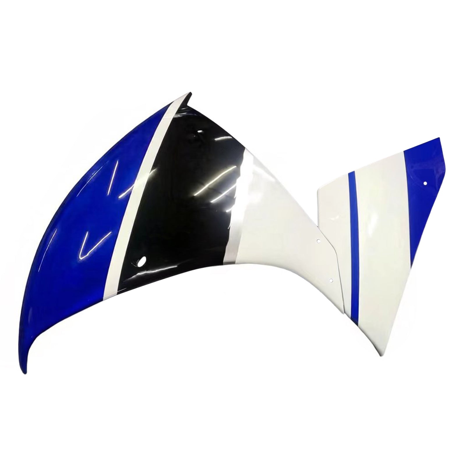 Amotopart 2012-2014 Yamaha R1 Fairing Blue&White Style7 Kit