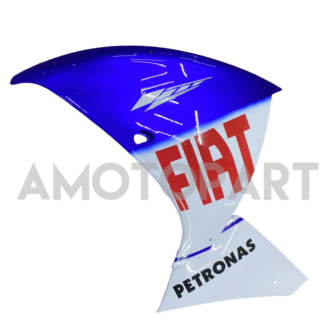 Amotopart 2012-2014 Yamaha R1 Fairing Blue&White Style6 Kit