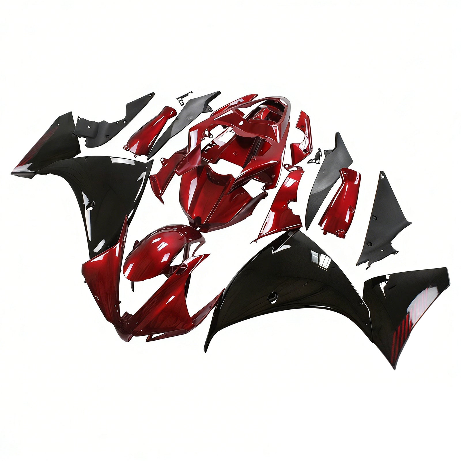Amotopart Yamaha 2012-2014 YZF 1000 R1 Red Black Fairing Kit