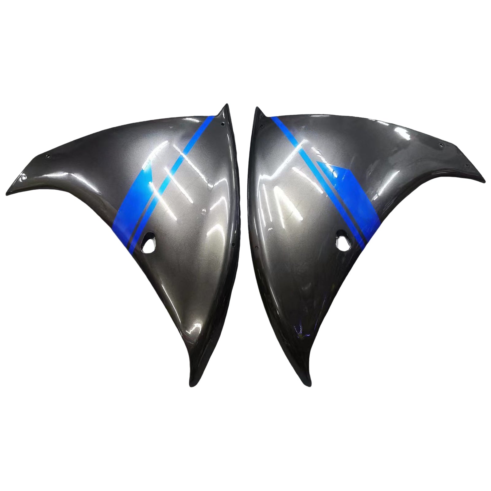 Amotopart ヤマハ 2012-2014 YZF 1000 R1 グレー ブルー フェアリングキット