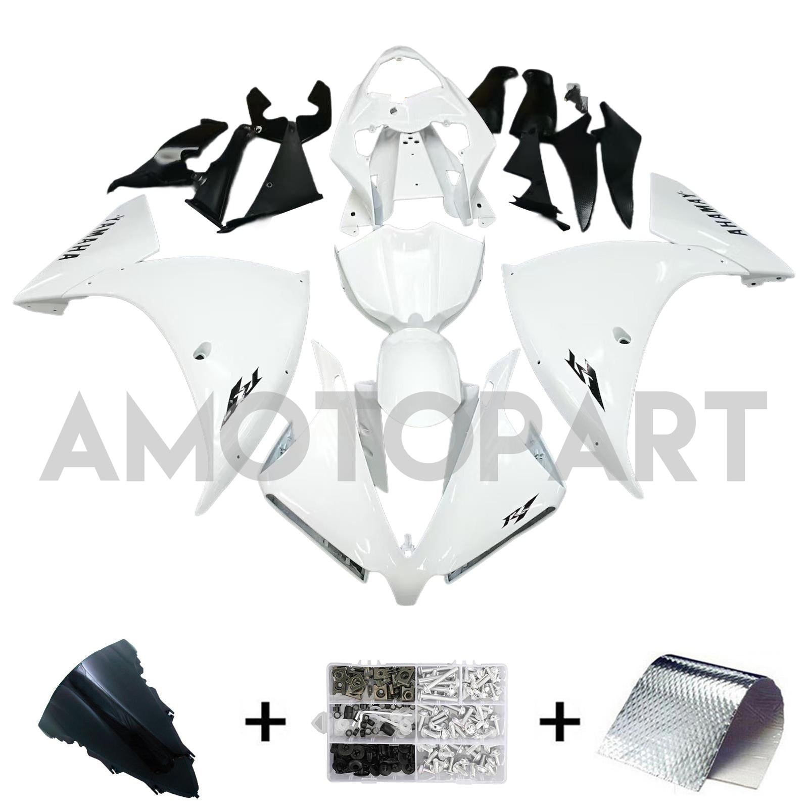 Amotopart Yamaha 2012-2014 YZF 1000 R1 White Realing Kit