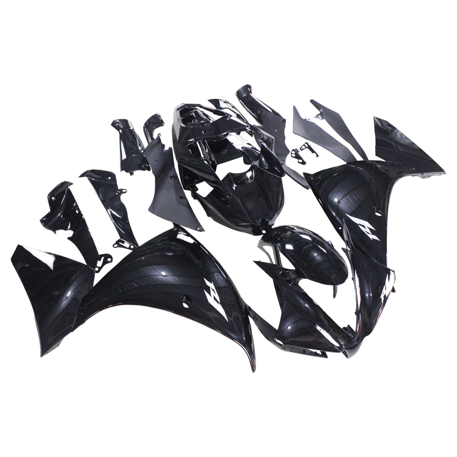 Amotopart Yamaha 2012-2014 YZF 1000 R1 Black Fairing Kit