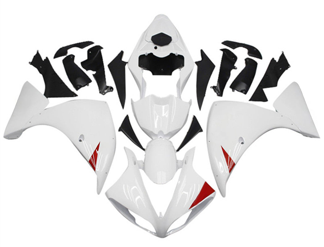 Amotopart ヤマハ YZF 1000 R1 2012-2014 ホワイト フェアリング キット