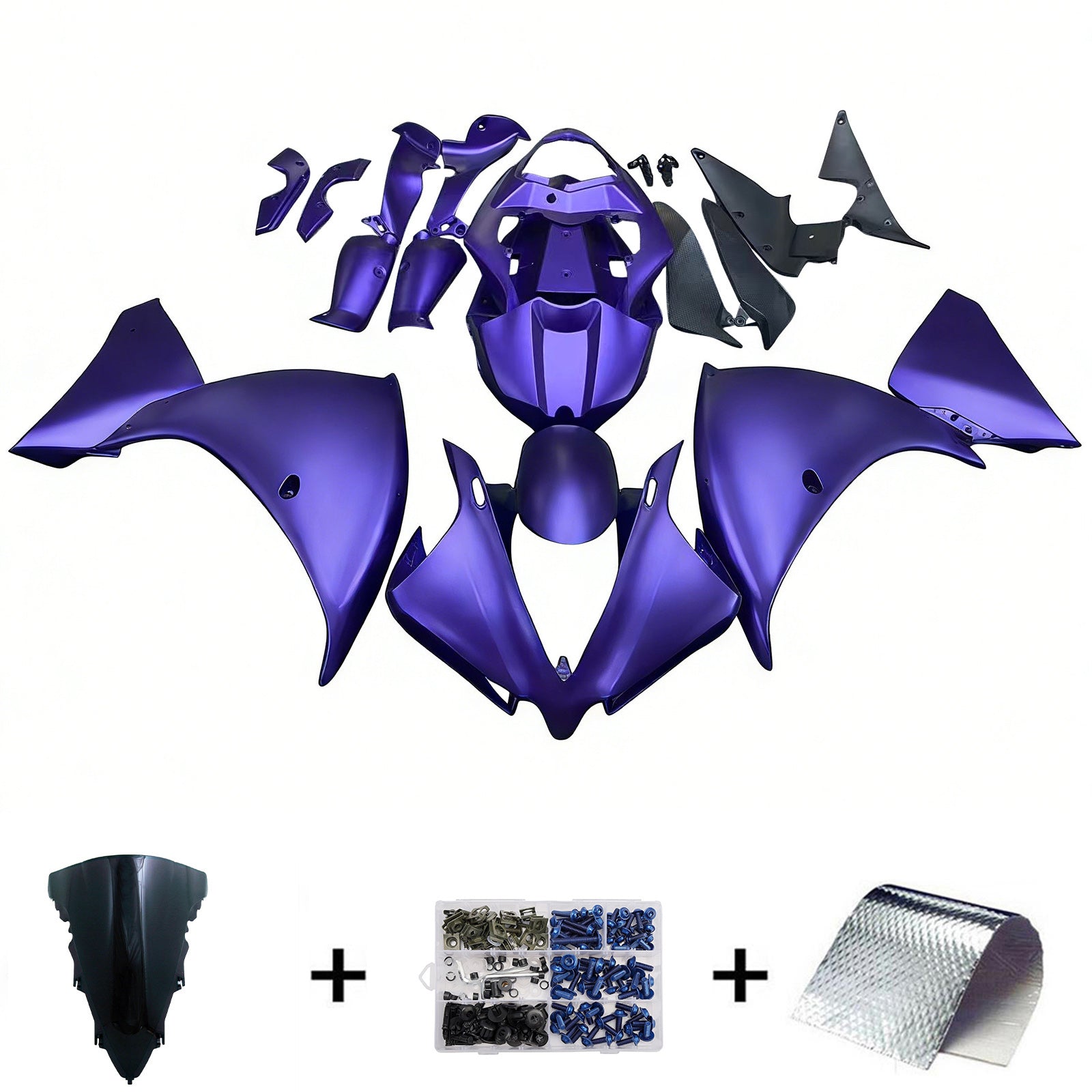 Amotopart Kit carena Viola Opaco Yamaha YZF 1000 R1 2012-2014