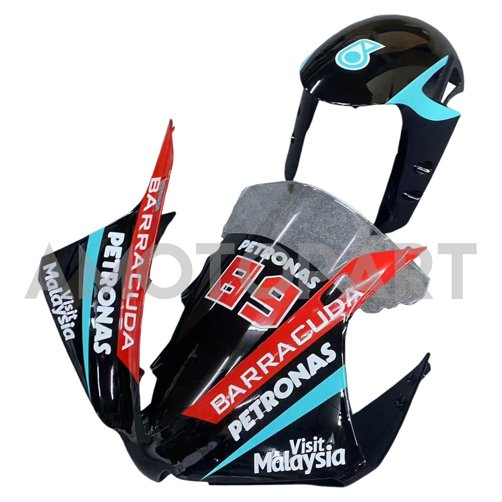 Amotopart Yamaha YZF 1000 R1 2012-2014 Blue&Black Petronas Fairing Kit