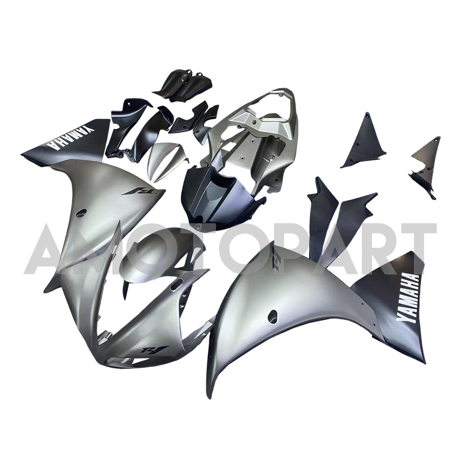 Amotopart Yamaha YZF 1000 R1 2012-2014 Matte Grey Fairing Kit