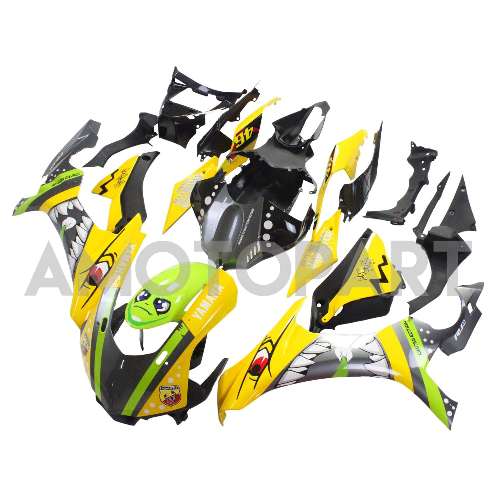 Injection Fairing Kit Bodywork Plastic ABS fit For Yamaha YZF 1000 R1 2015-2019