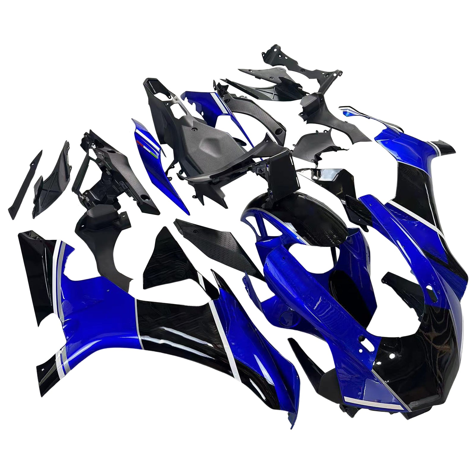 Amotopart Yamaha 2015-2019 YZF 1000 R1 Blue Black Fairing Kit