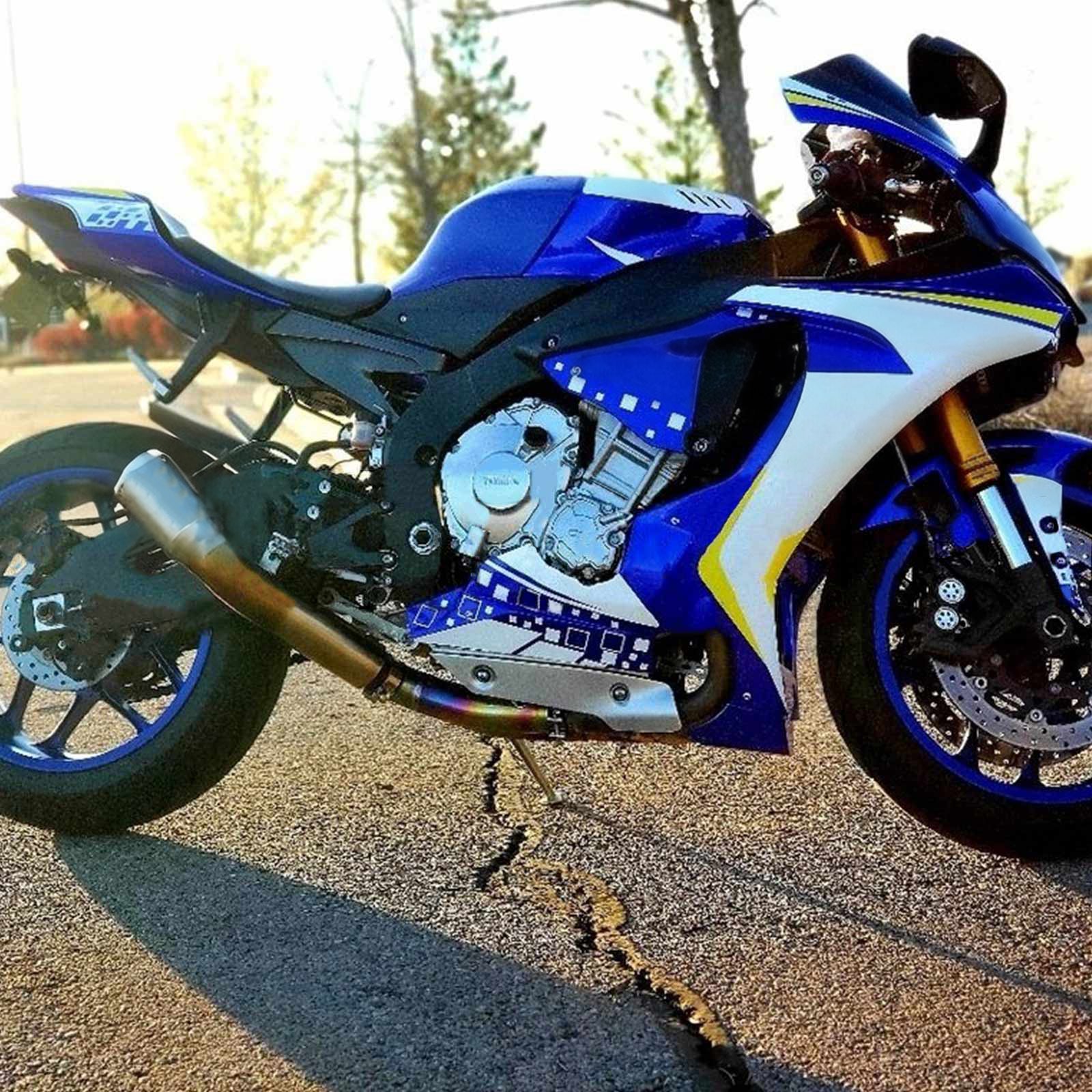 Kit de carénage d'injection carrosserie plastique ABS adapté pour Yamaha YZF 1000 R1 2015-2019