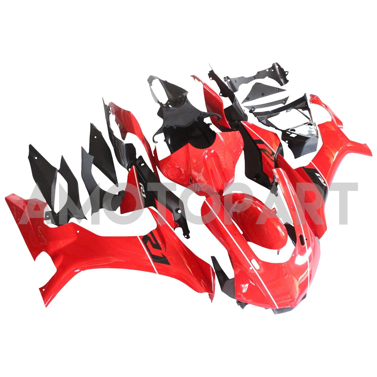 Amotopart Yamaha YZF 1000 R1 2015-2019 Red Fairing Kit