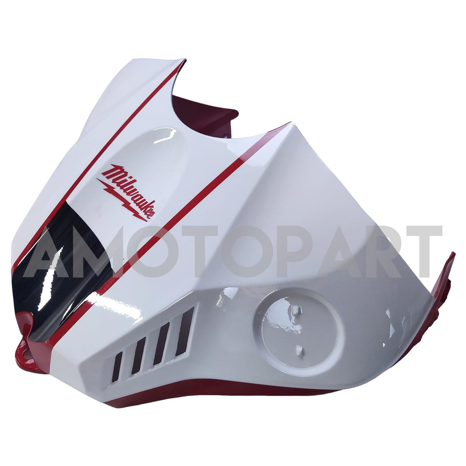 Amotopart Yamaha 2015-2019 YZF 1000 R1 White&Red Style1 Fairing Kit