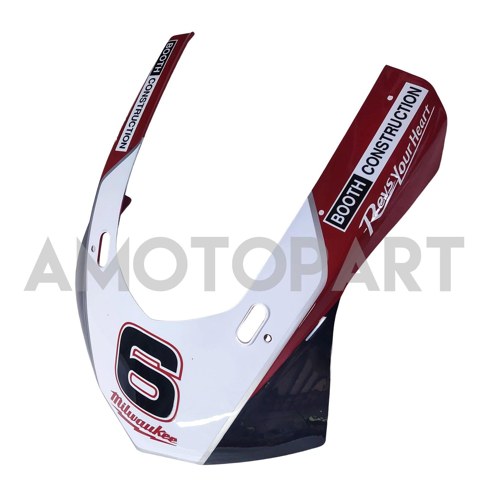 Amotopart Yamaha 2015-2019 YZF 1000 R1 White&Red Style1 Fairing Kit