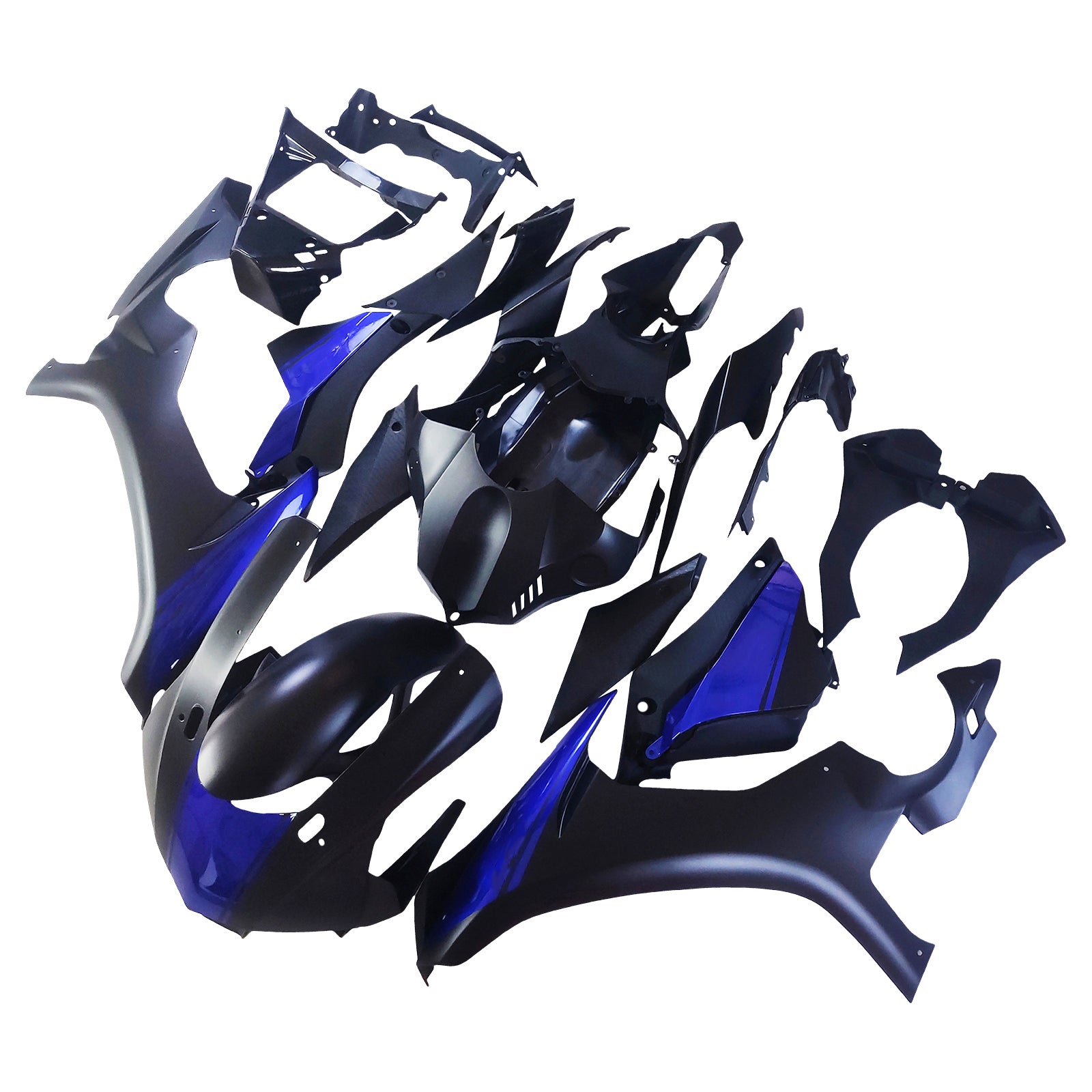 Amotopart Yamaha Yzf 1000 R1 2015-2019 Blue Matte & Black Style 12 Kit de carenagem