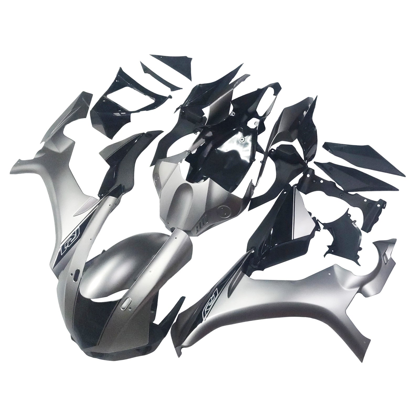 Amotopart Yamaha YZF 1000 R1 2015-2019 Grey&Black Fairing Kit