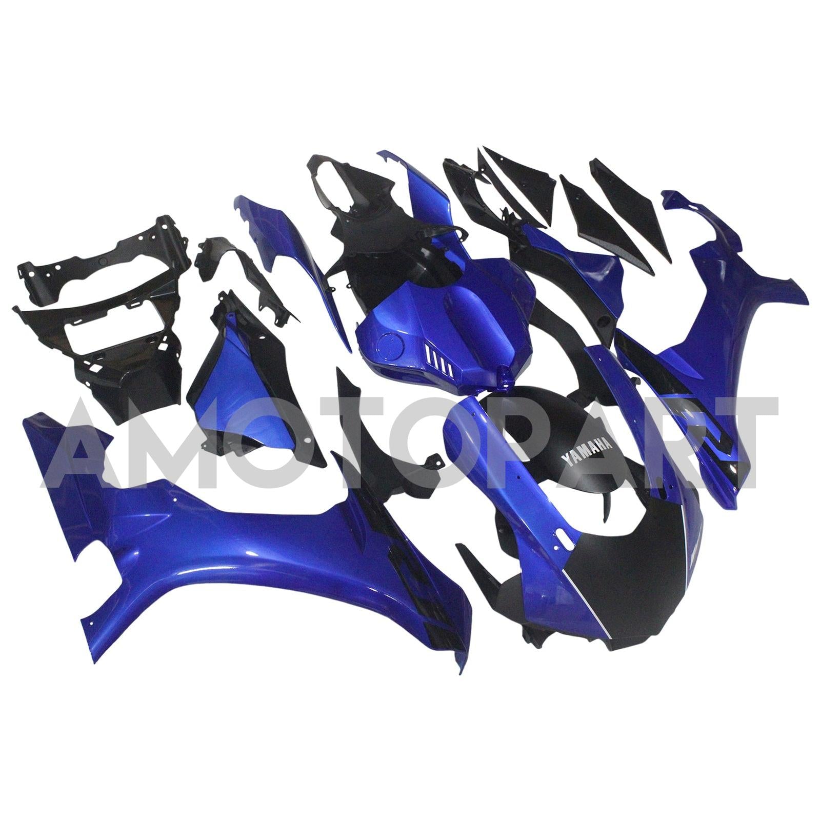 Amotopart Yamaha YZF 1000 R1 2015-2019 Blue with Logo Fairing Kit