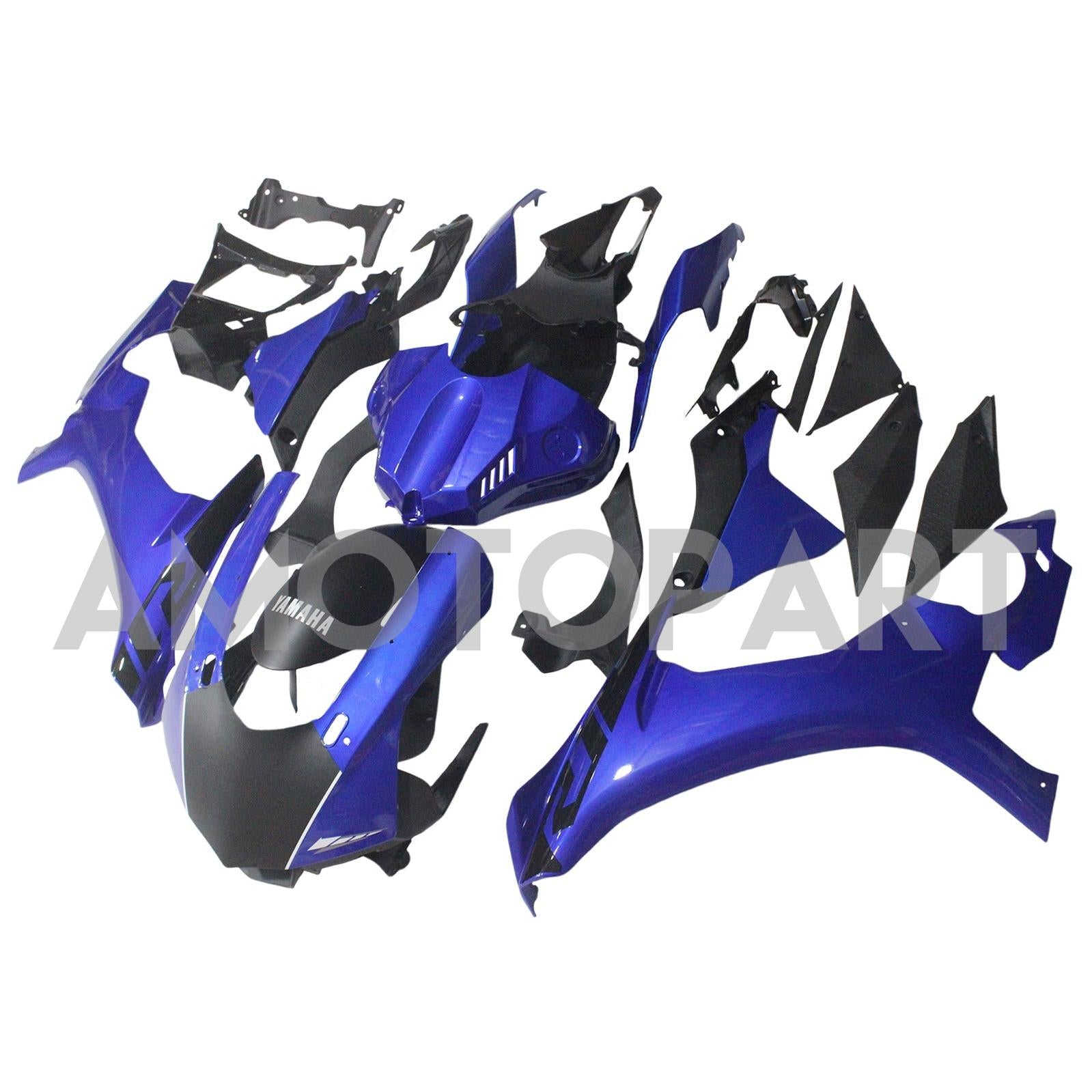 Amotopart Yamaha YZF 1000 R1 2015-2019 Blue with Logo Fairing Kit
