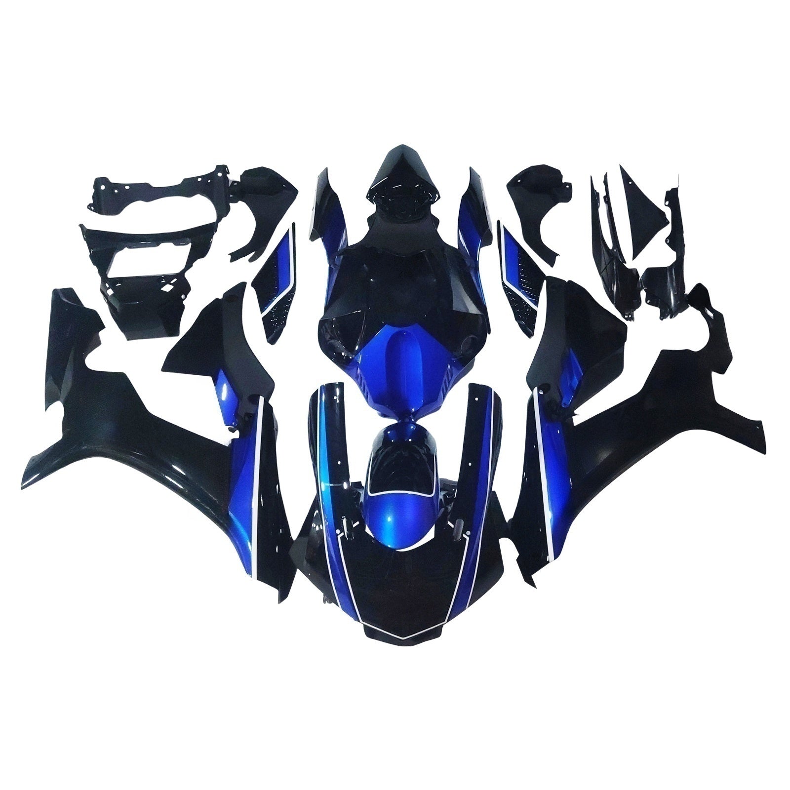 Amotopart Yamaha YZF 1000 R1 2015-2019 Blue & Black Style13 Fairing Kit