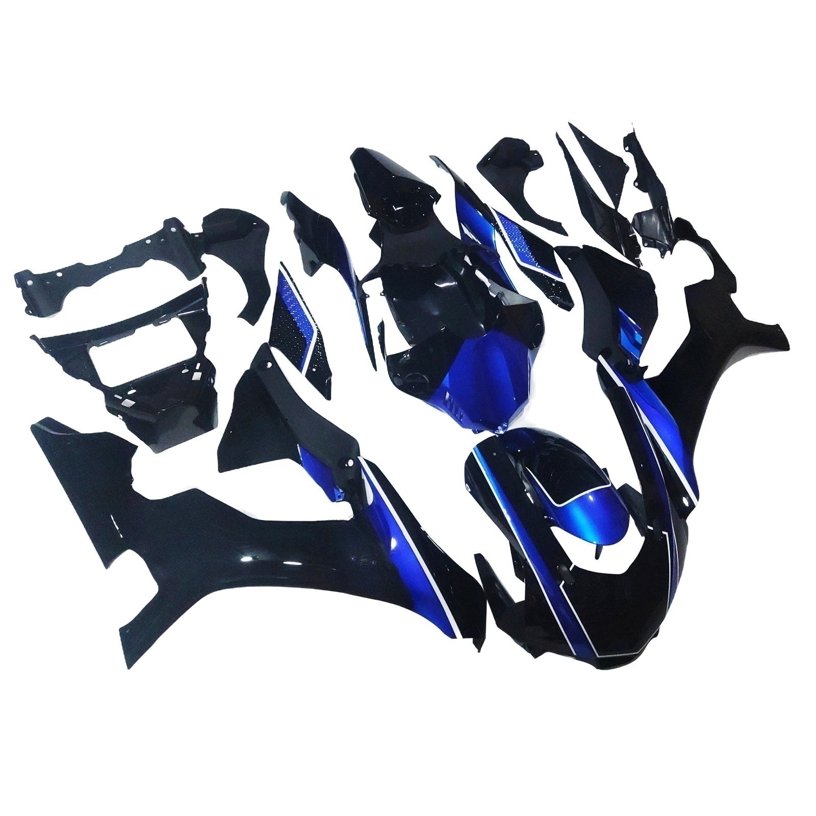 Amotopart Yamaha YZF 1000 R1 2015-2019 Blue & Black Style13 Fairing Kit