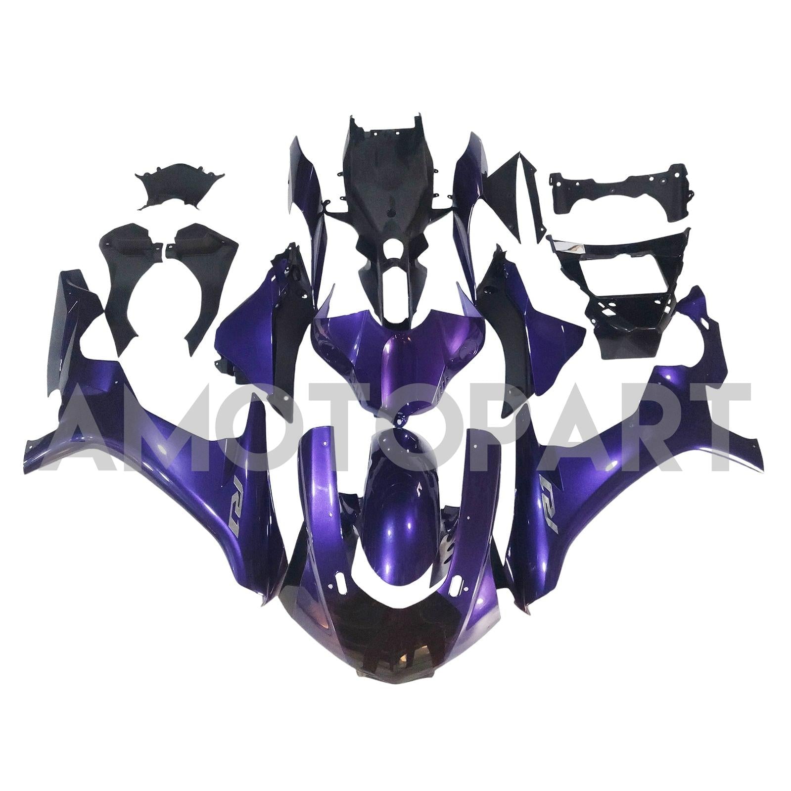 Amotopart 2015–2019 Yamaha YZF 1000 R1 Lila Verkleidungsset