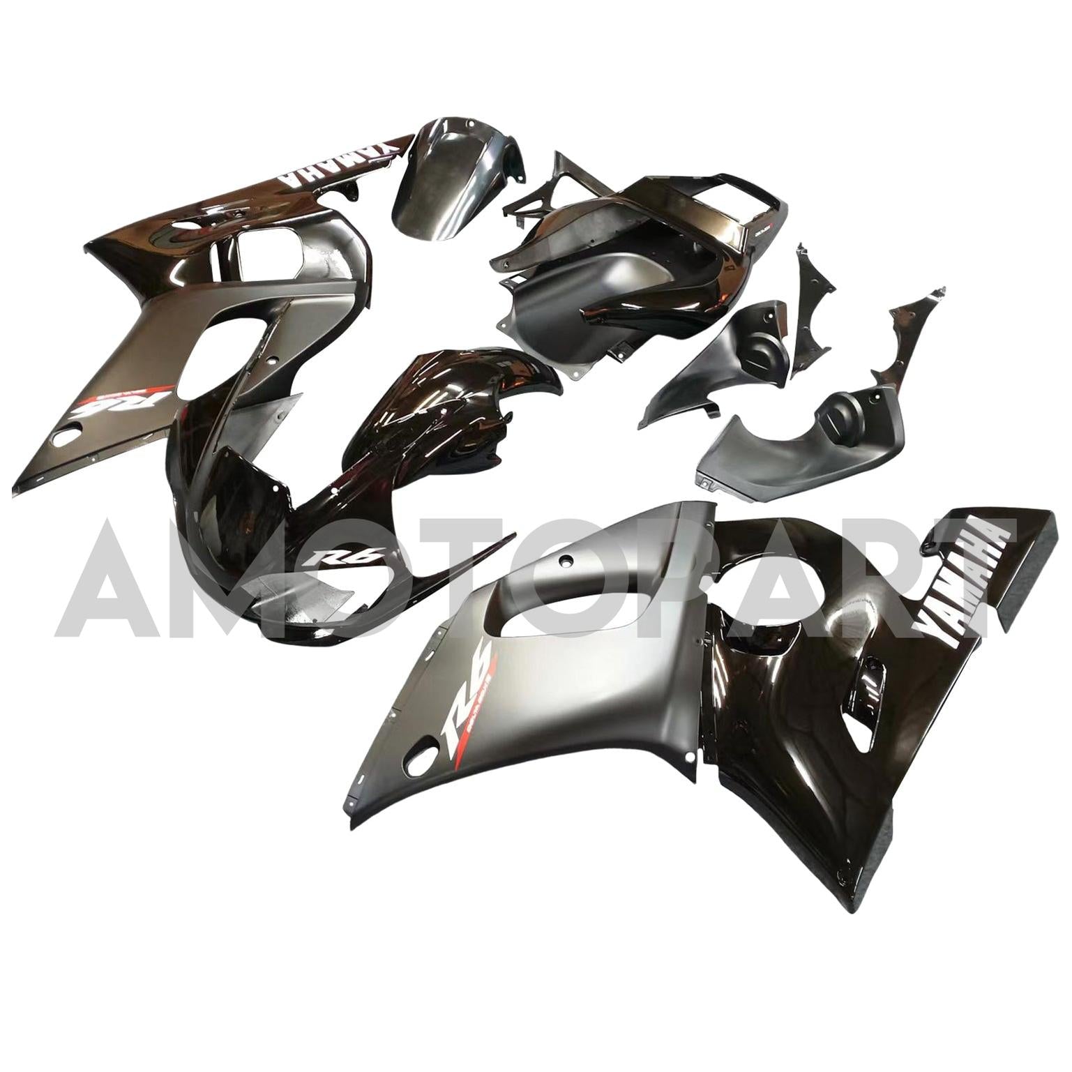 Amotopart 1998-2002 Yamaha YZF 600 R6 Black Fairing Kit