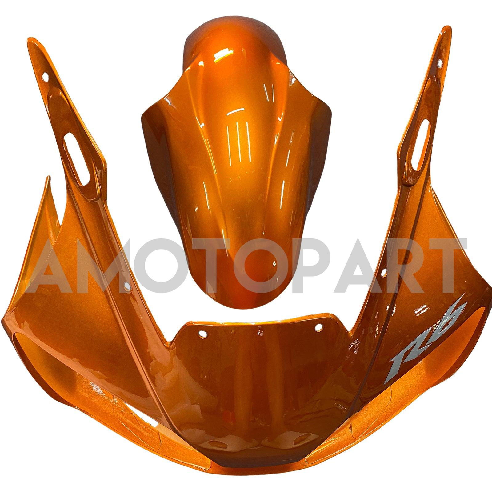 Amotopart Yamaha YZF 600 R6 1998-2002 Dark Orange&Black Fairing Kit