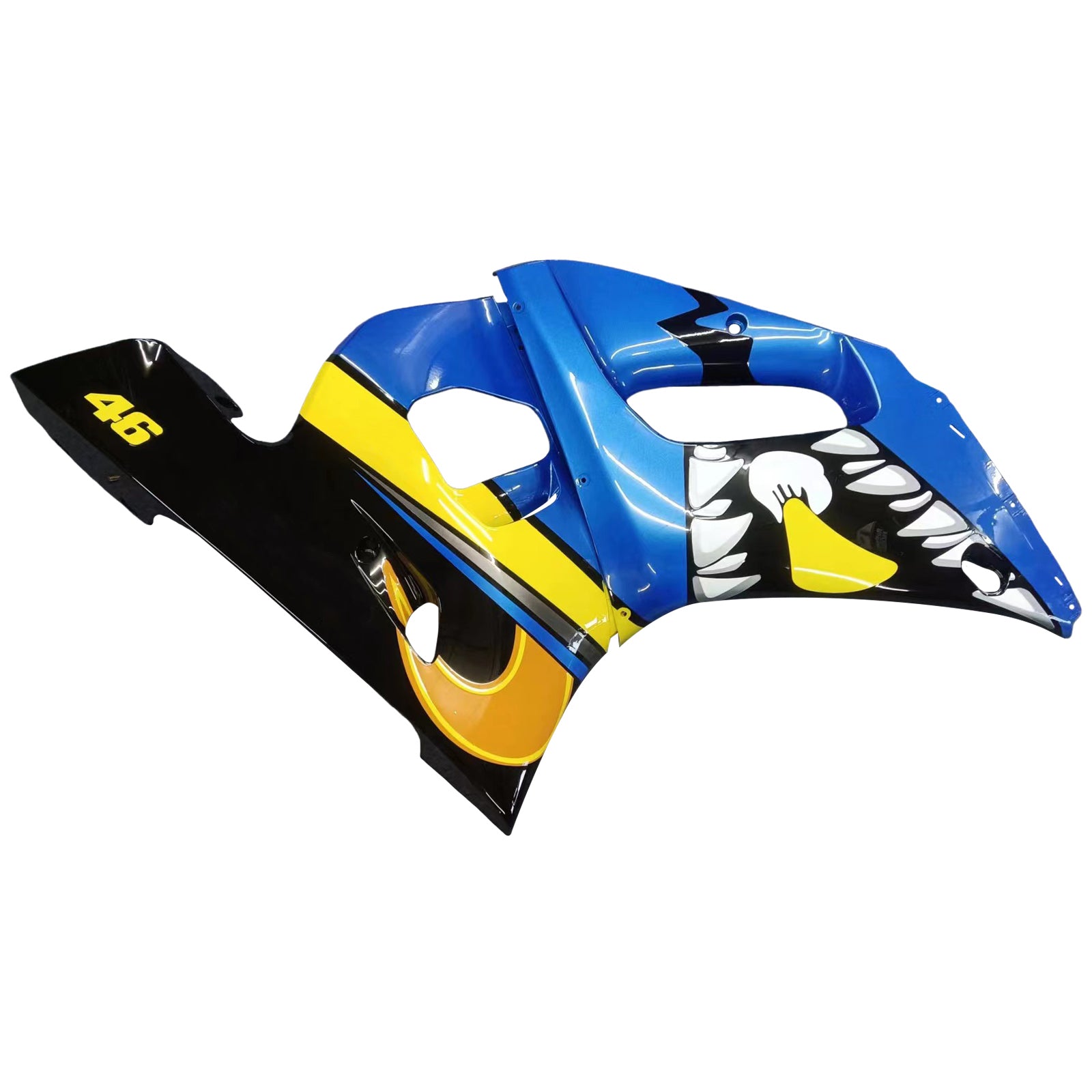 Amotopart 1998-2002 Yamaha YZF 600 R6 Kit carena Monster blu e giallo