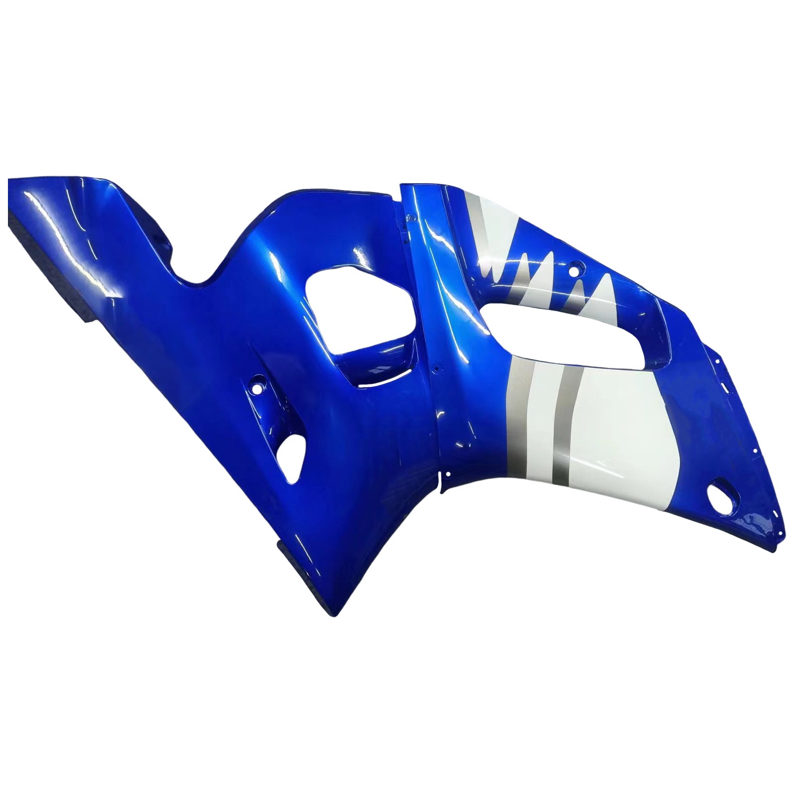 Amotopart Yamaha 1998-2002 YZF 600 R6 Blue Mix White Fairing Kit