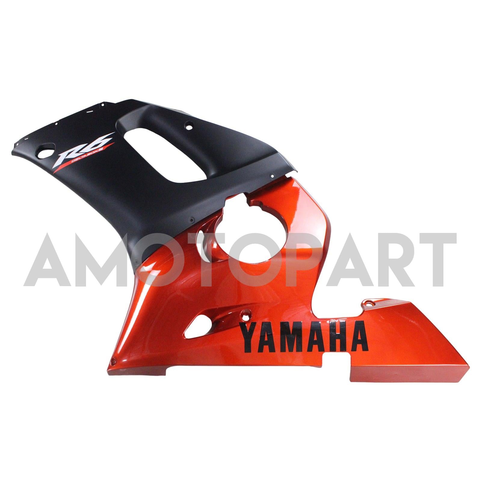 Amotopart Yamaha 1998-2002 YZF 600 R6 Orange Black Fairing Kit