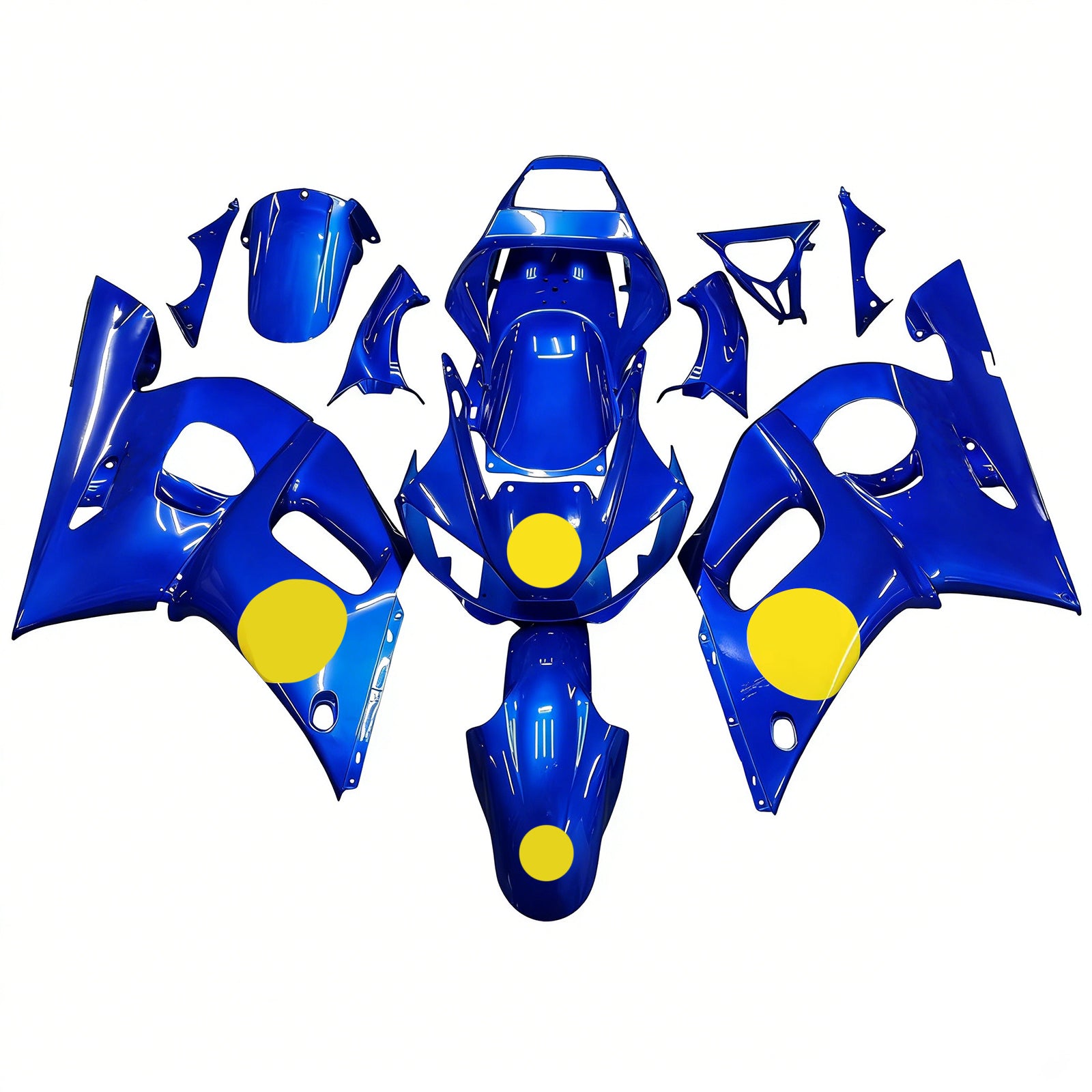 Amotopart 1998-2002 Yamaha YZF 600 R6 Blue Fairing Kit