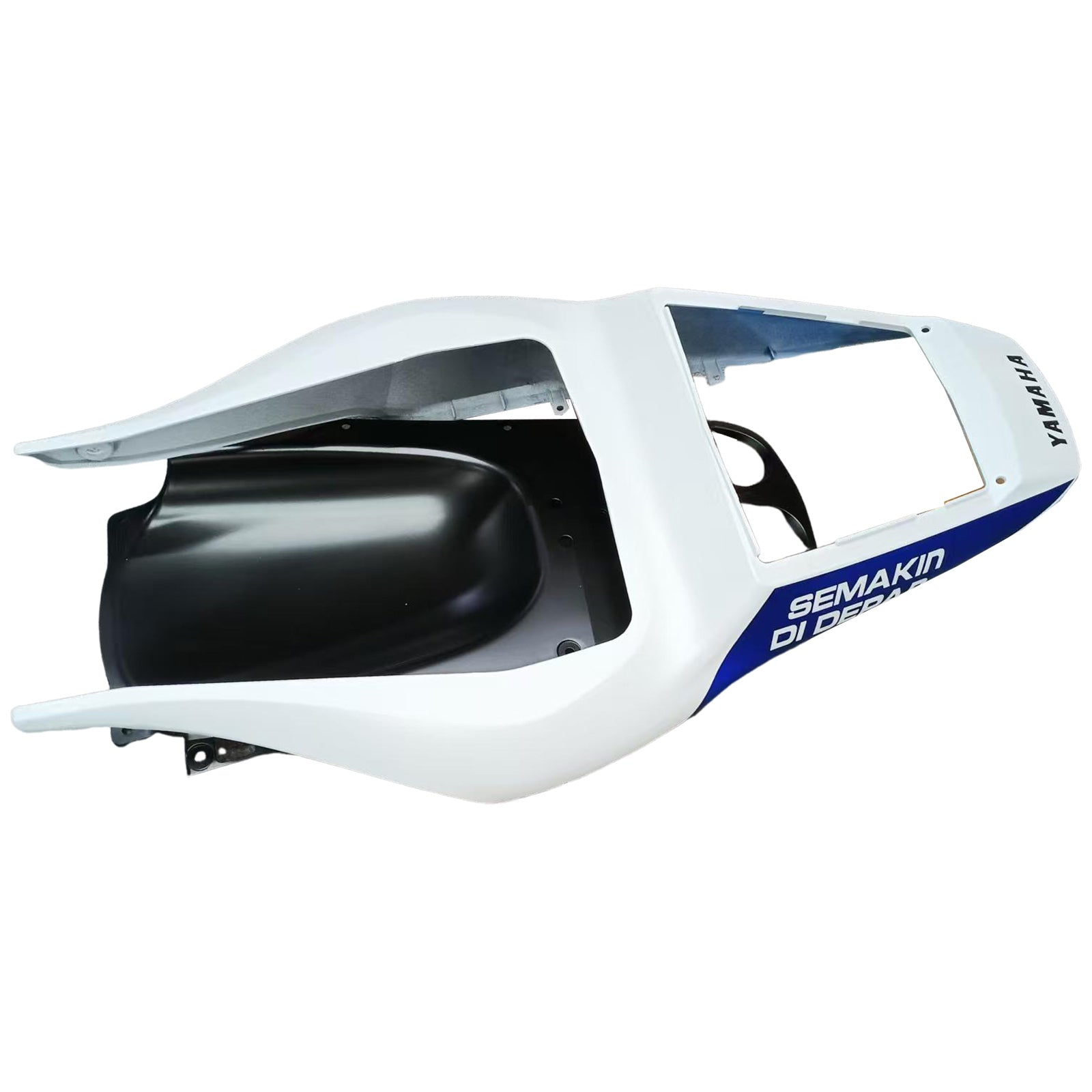 Amotopart Yamaha 1998-2002 YZF 600 R6 Mattes Schwarzweiß-Verkleidungskit