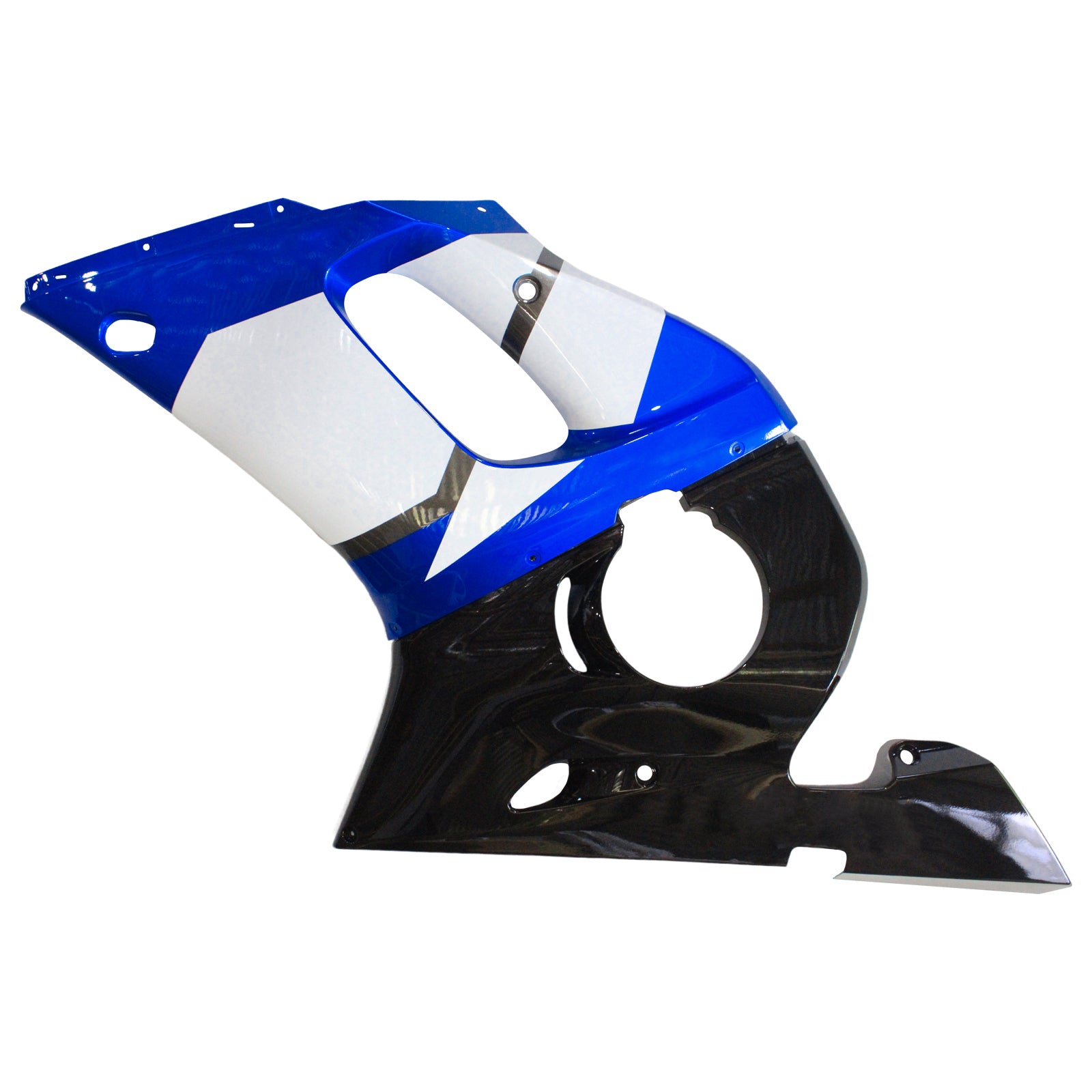 Amotopart Yamaha 1998-2002 YZF 600 R6 Black Mix Blue Fairing Kit
