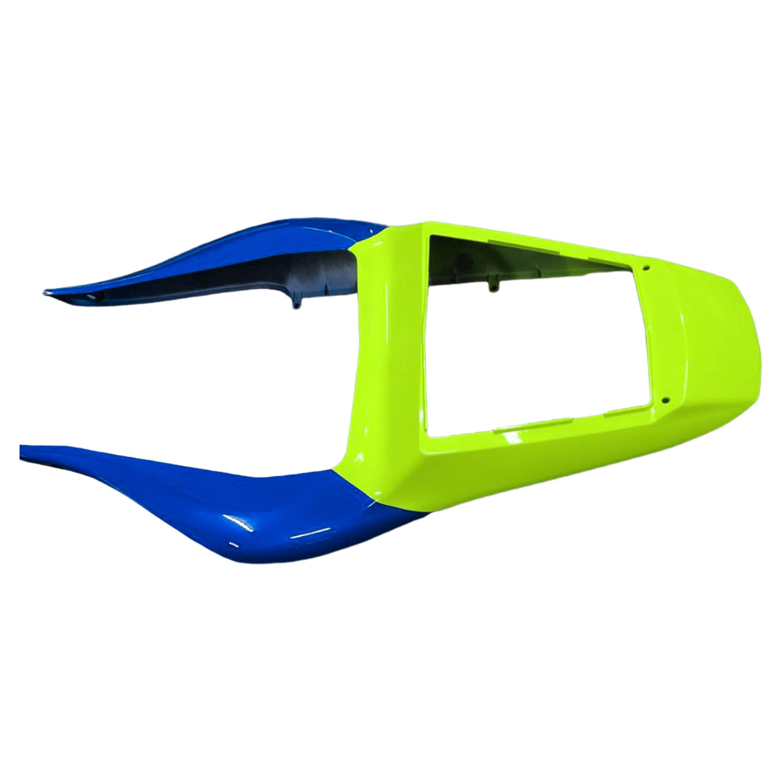 Amotopart Yamaha 1998-2002 YZF 600 R6 Blue com kit de carenagem amarelo fluorescente