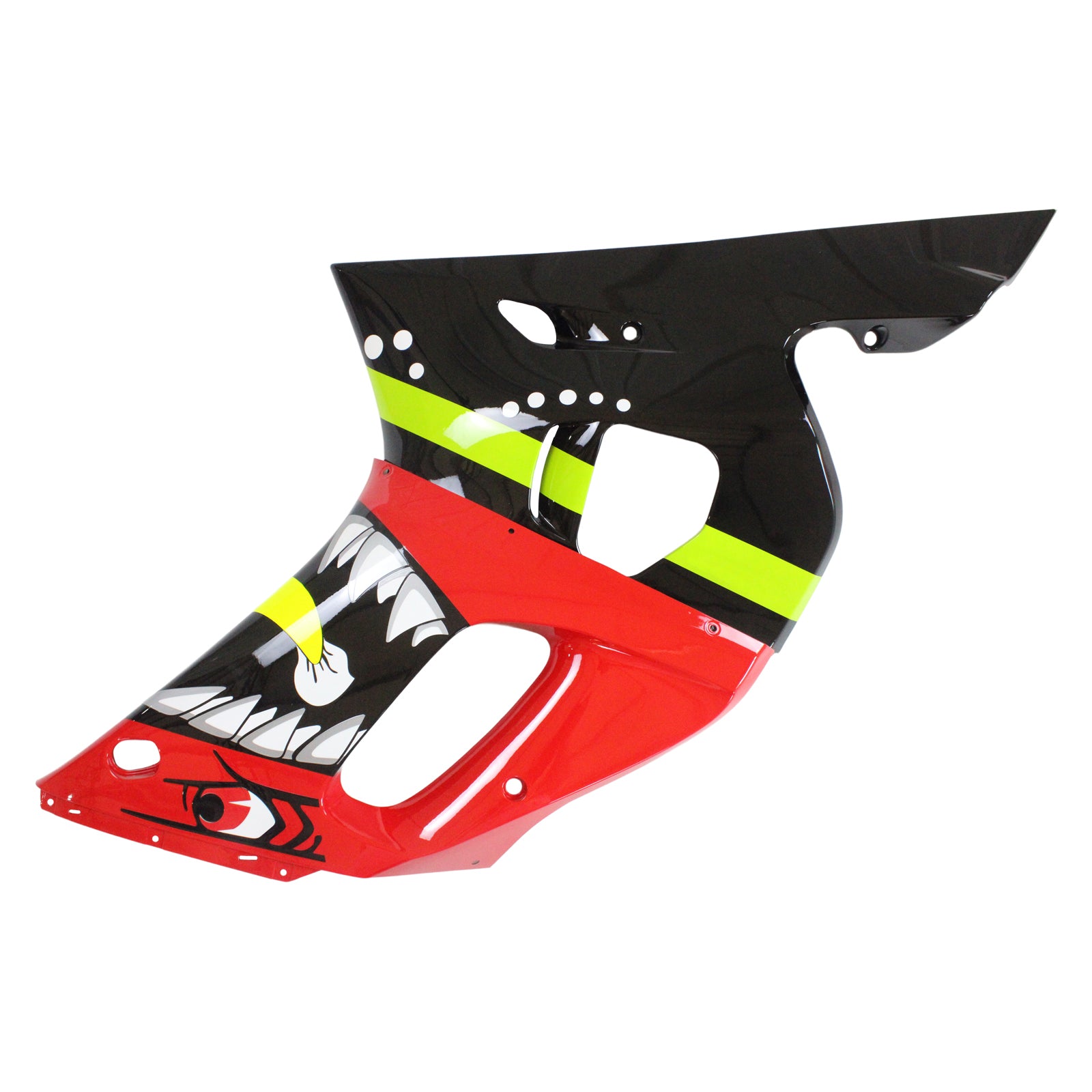 Amotopart 1998-2002 YZF 600 R6 Yamaha Red & Green Shark Tands Fairing Kit
