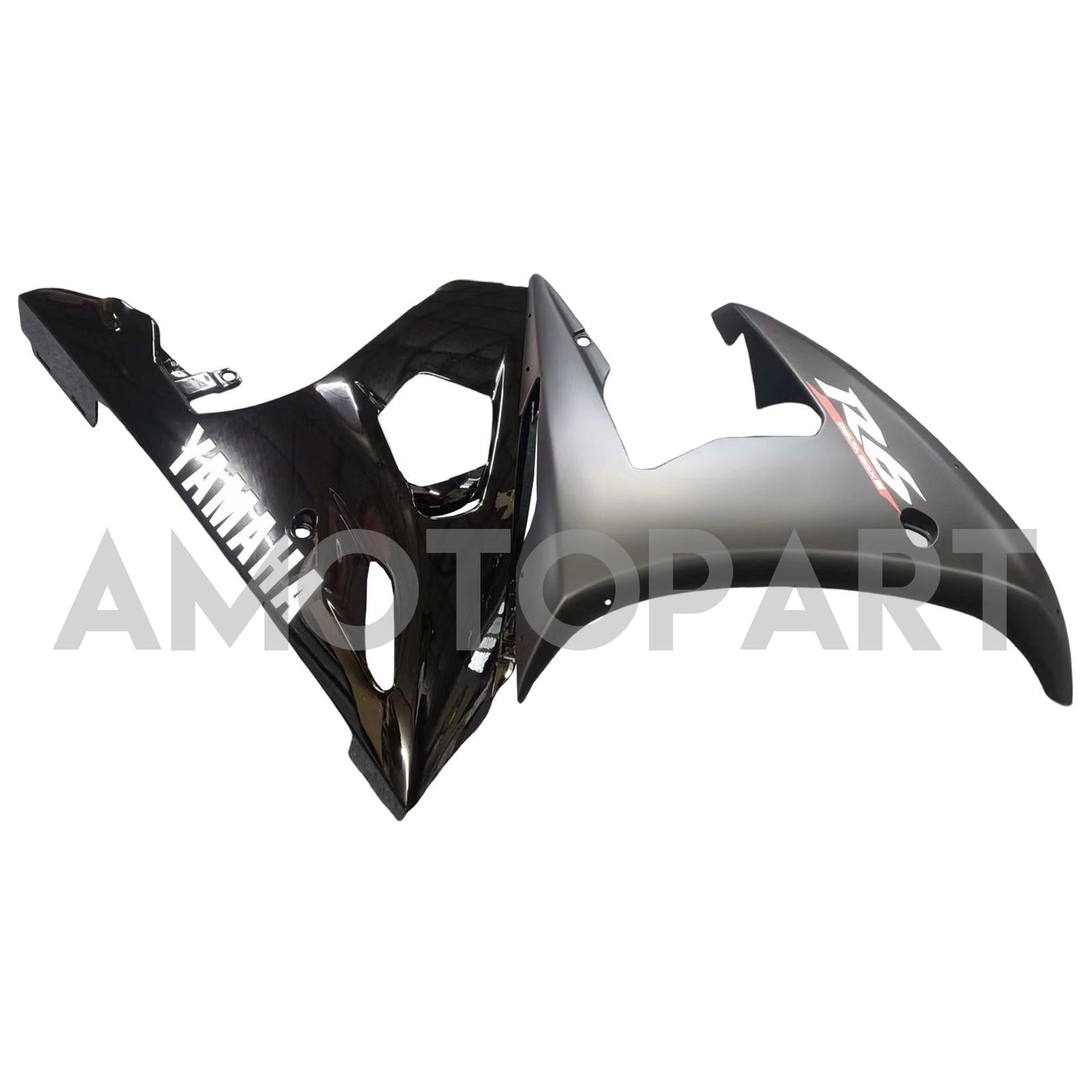 Amotopart 2003-2004 Yamaha R6 & 2006-2009 YZF R6S Fairing Matt Black Kit