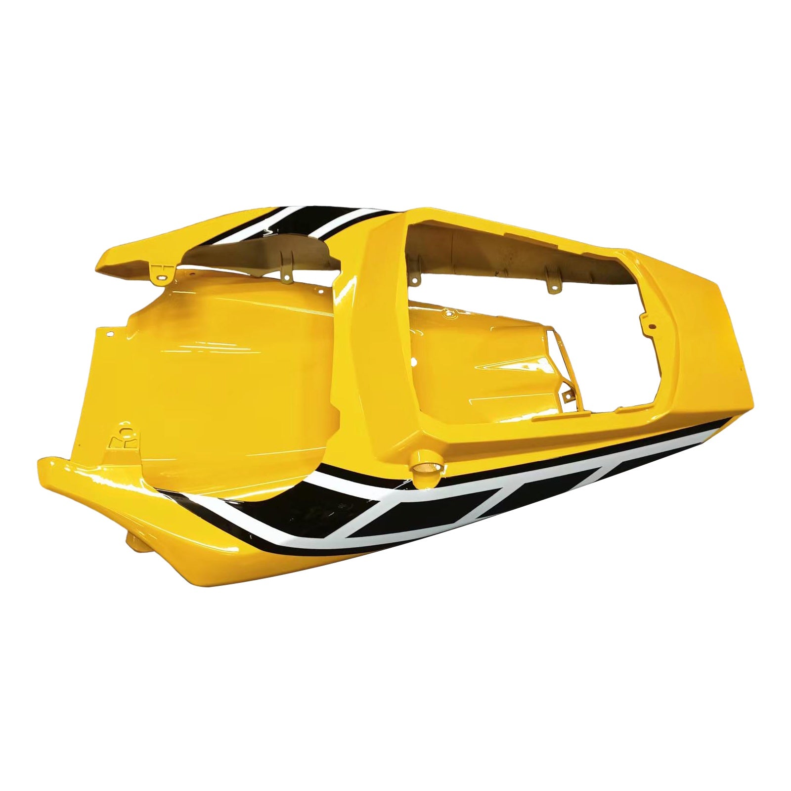 Amotopart Kit carenatura gialla e bianca per Yamaha R6 2003-2004 e YZF R6S 2006-2009