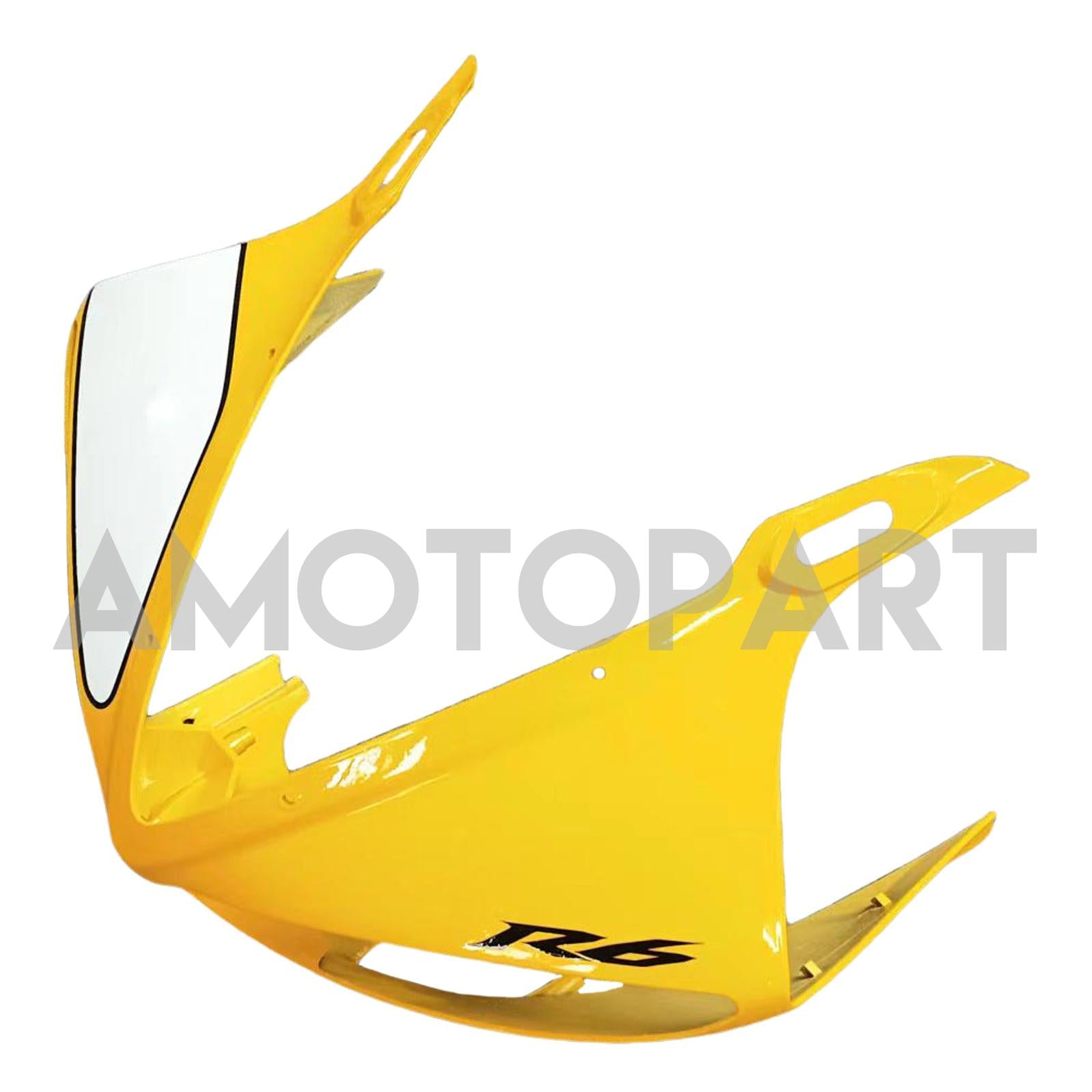 Amotopart 2003-2004 Yamaha R6 & 2006-2009 YZF R6S FAIRION Yellow & White Kit