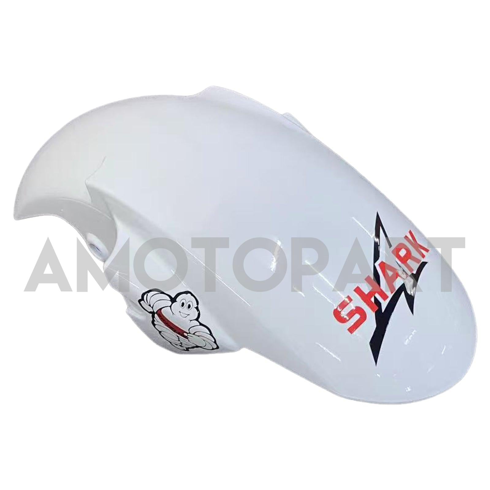 Amotopart 2003-2004 Yamaha R6 & 2006-2009 YZF R6S Fairing White&Black Flame Kit