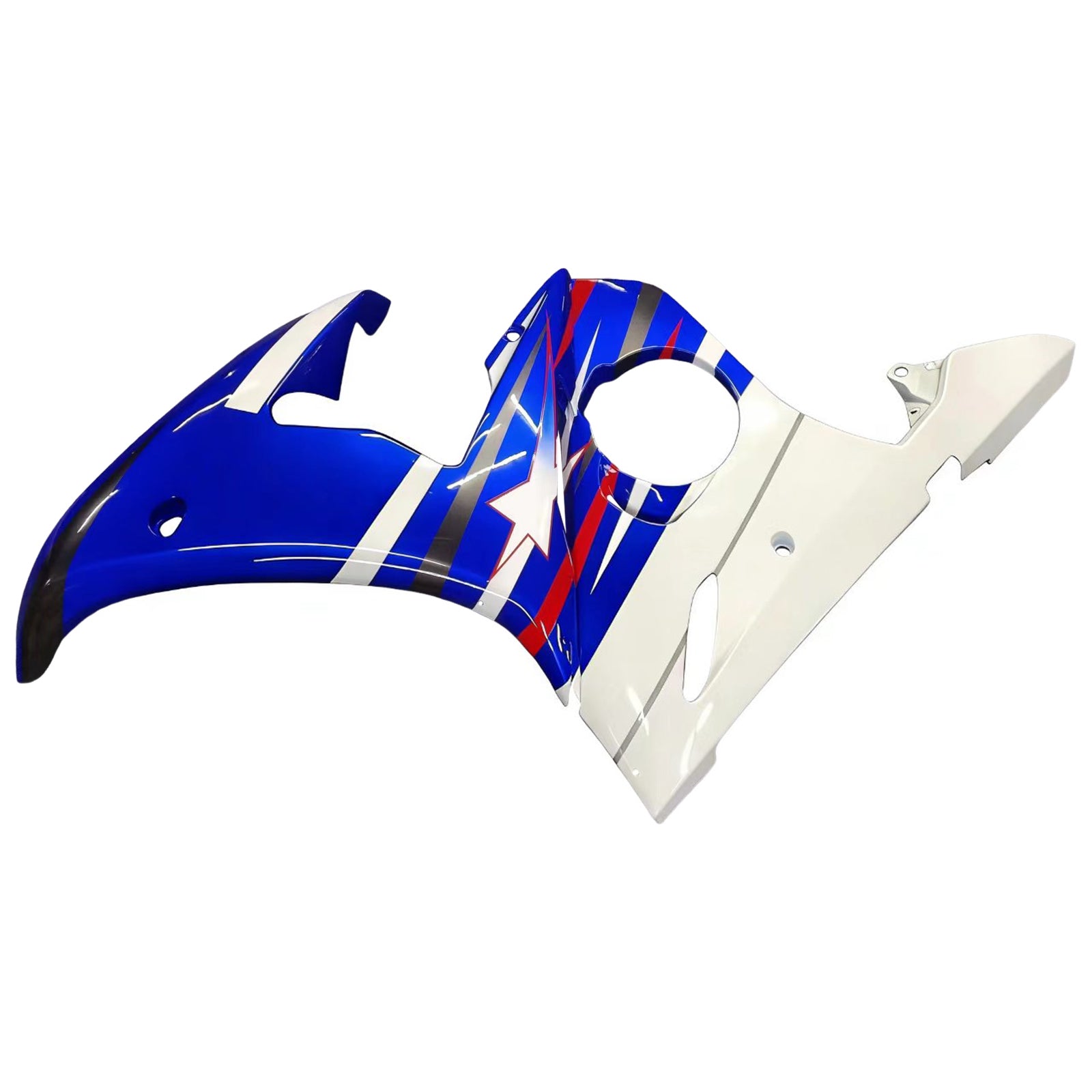 Amotopart 2003-2004 Yamaha R6 & 2006-2009 YZF R6S Fairing Multi Blue Kit